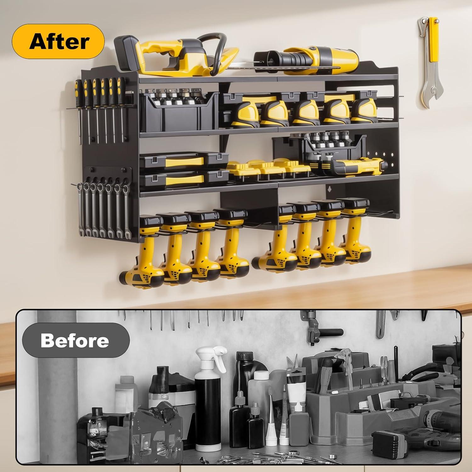 Organizador de Herramientas Oviitech Montaje en Pared 4 Niveles