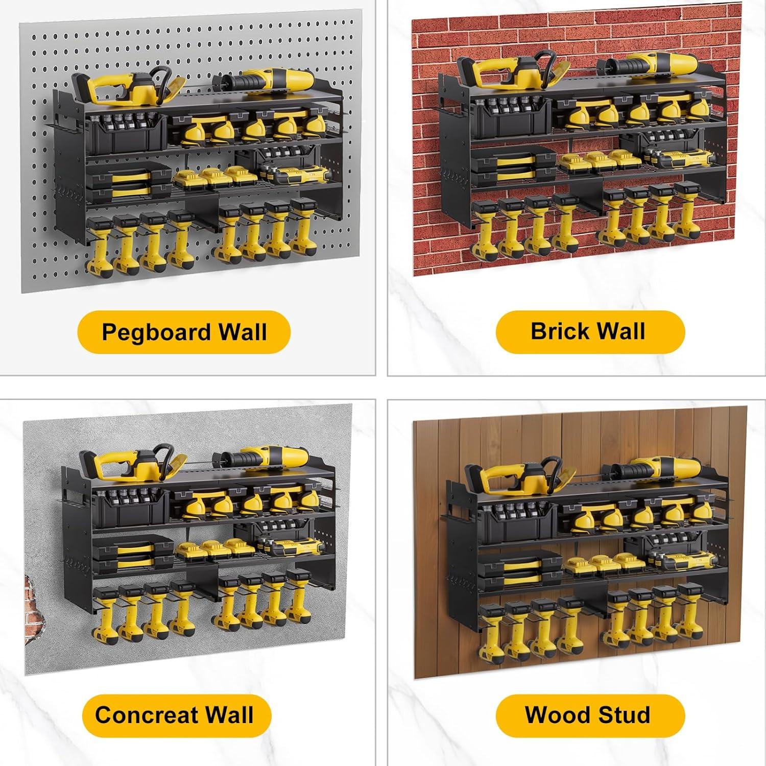 Organizador de Herramientas Oviitech Montaje en Pared 4 Niveles