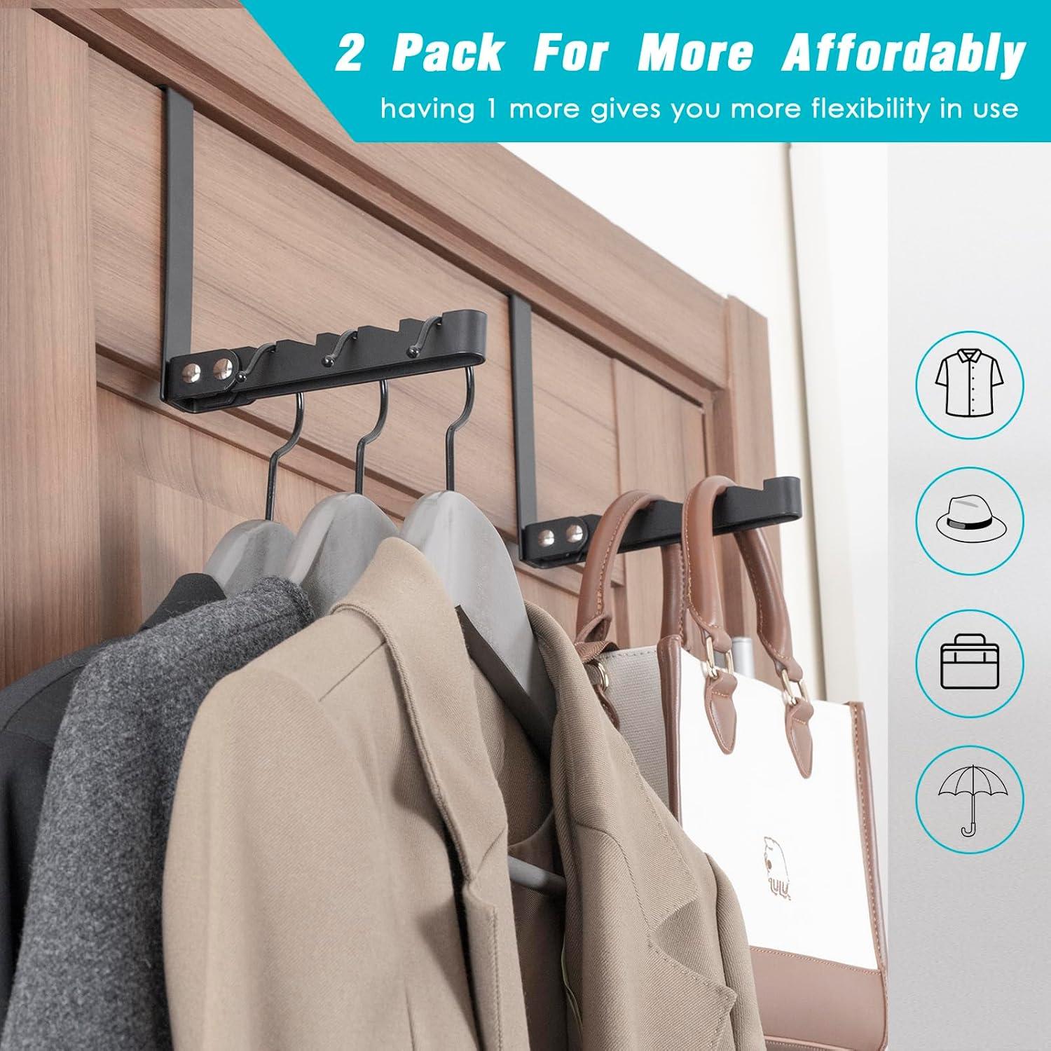 Percheros Metálicos TASEVO para Secar Ropa - 2 Piezas Ajustables