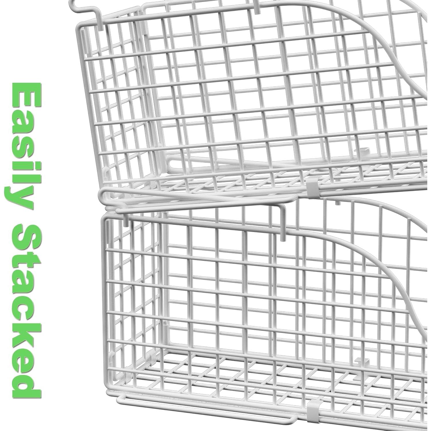 Organizador de Latas Apilable Sonyabecca 3-Pack Blanco