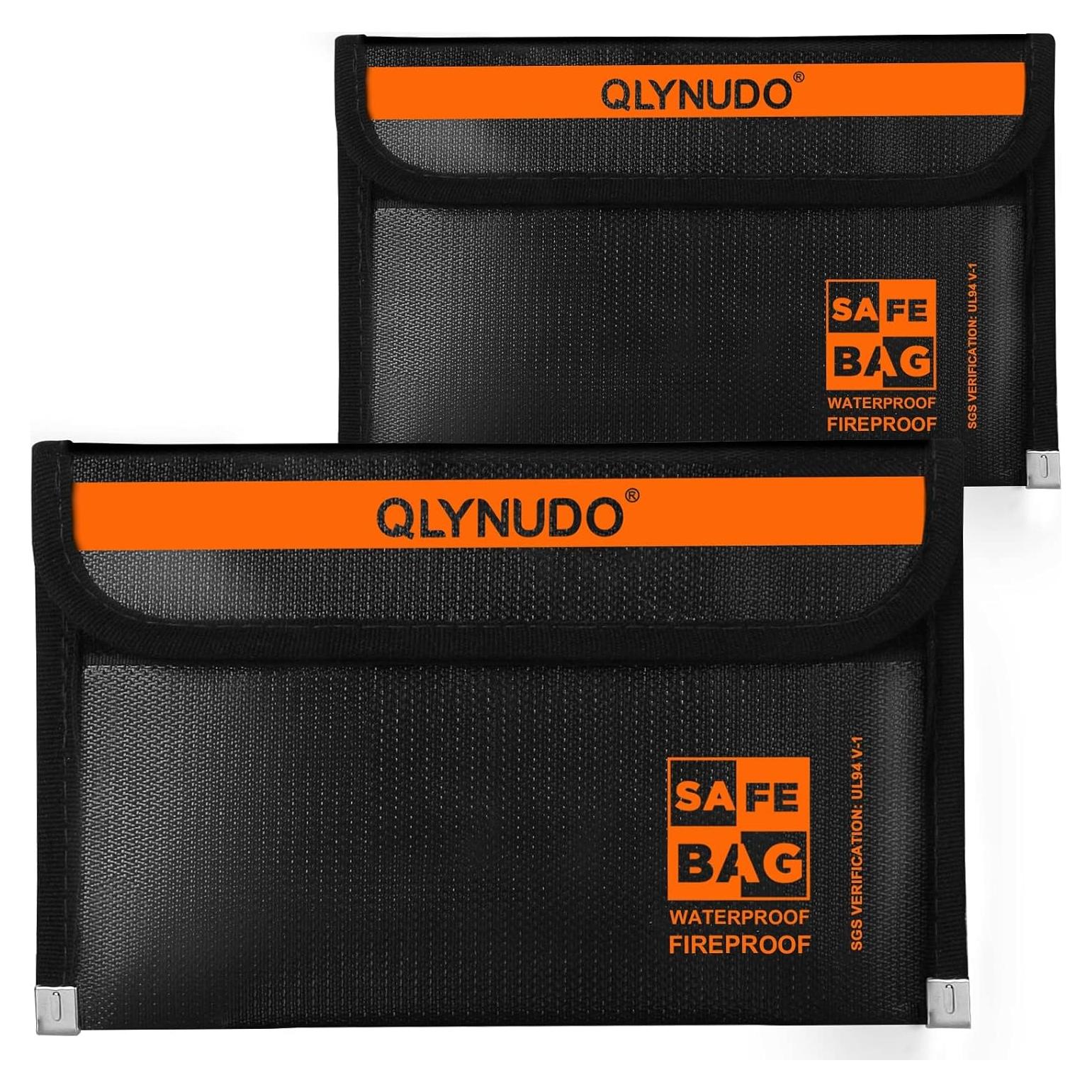 Bolsas a Prueba de Fuego QLYNUDO 2 Piezas Impermeables