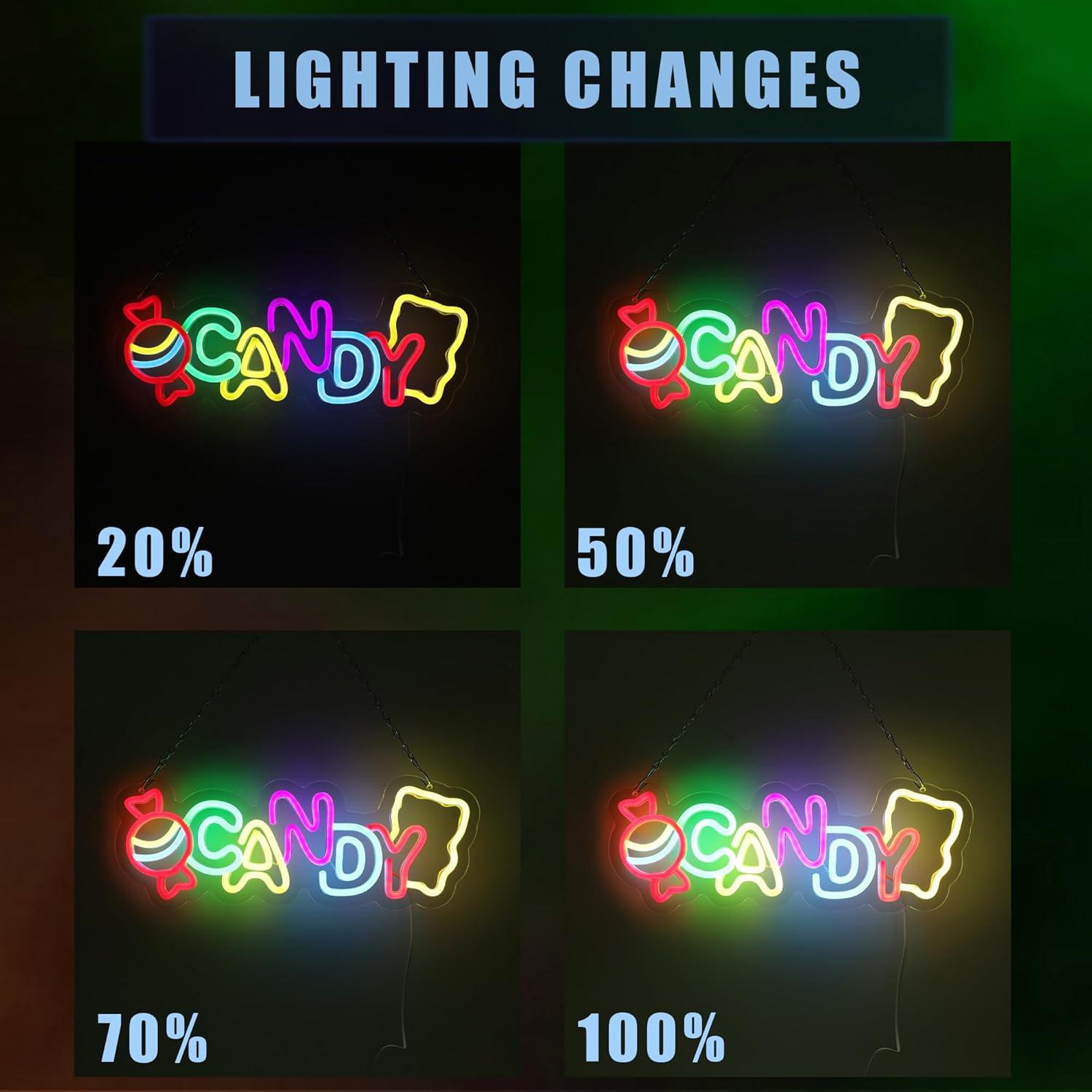 Cartel de Neón LED Dulce TAGEEKOO para Decoración Infantil