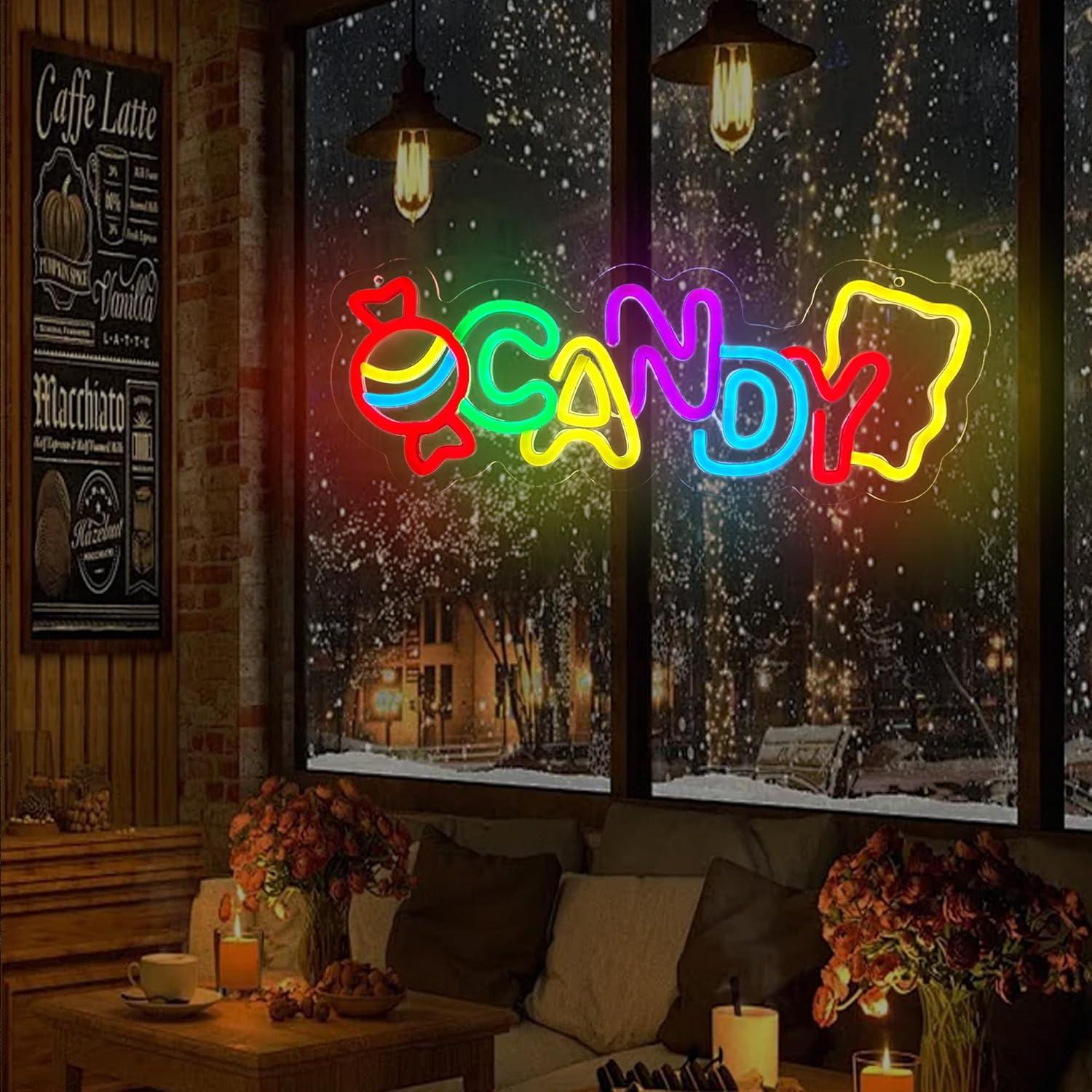 Cartel de Neón LED Dulce TAGEEKOO para Decoración Infantil