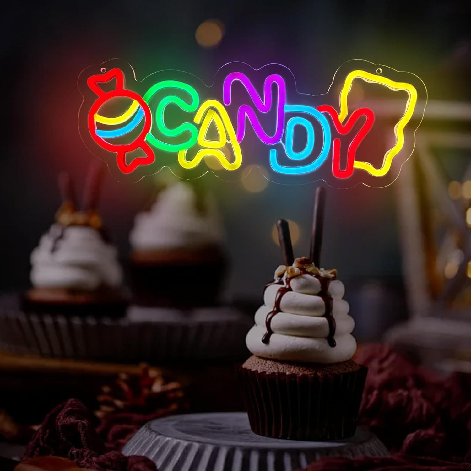 Cartel de Neón LED Dulce TAGEEKOO para Decoración Infantil