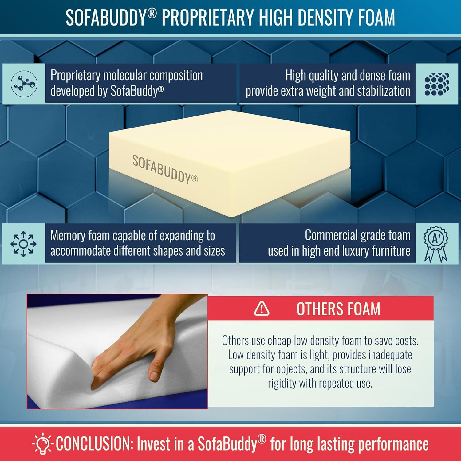 Soporte para Tazas Sofa Buddy Cuadrado Gris Antideslizante