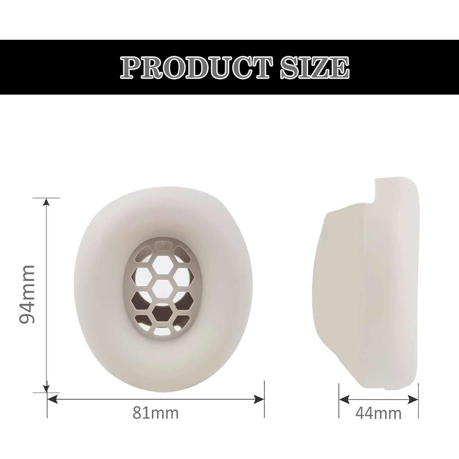 Cubiertas de almohadillas Aiivioll para auriculares Beats Studio Pro - Silicona lavable y resistente al sudor