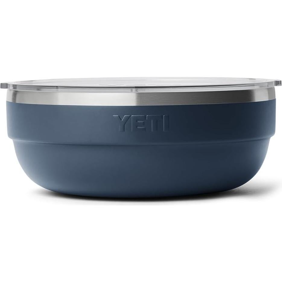 Tazón Bajo Aislado YETI Rambler 3.6 Qt Acero Inoxidable Marino