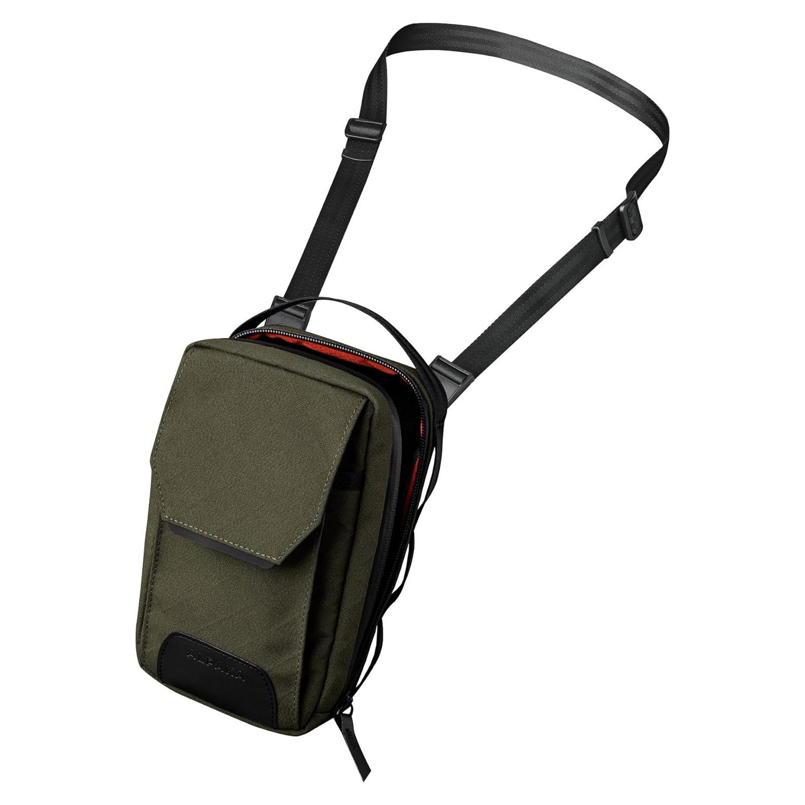 Bolsa Cruzada ALPAKA Modular Sling V2 Verde Militar 11.4x20.1cm