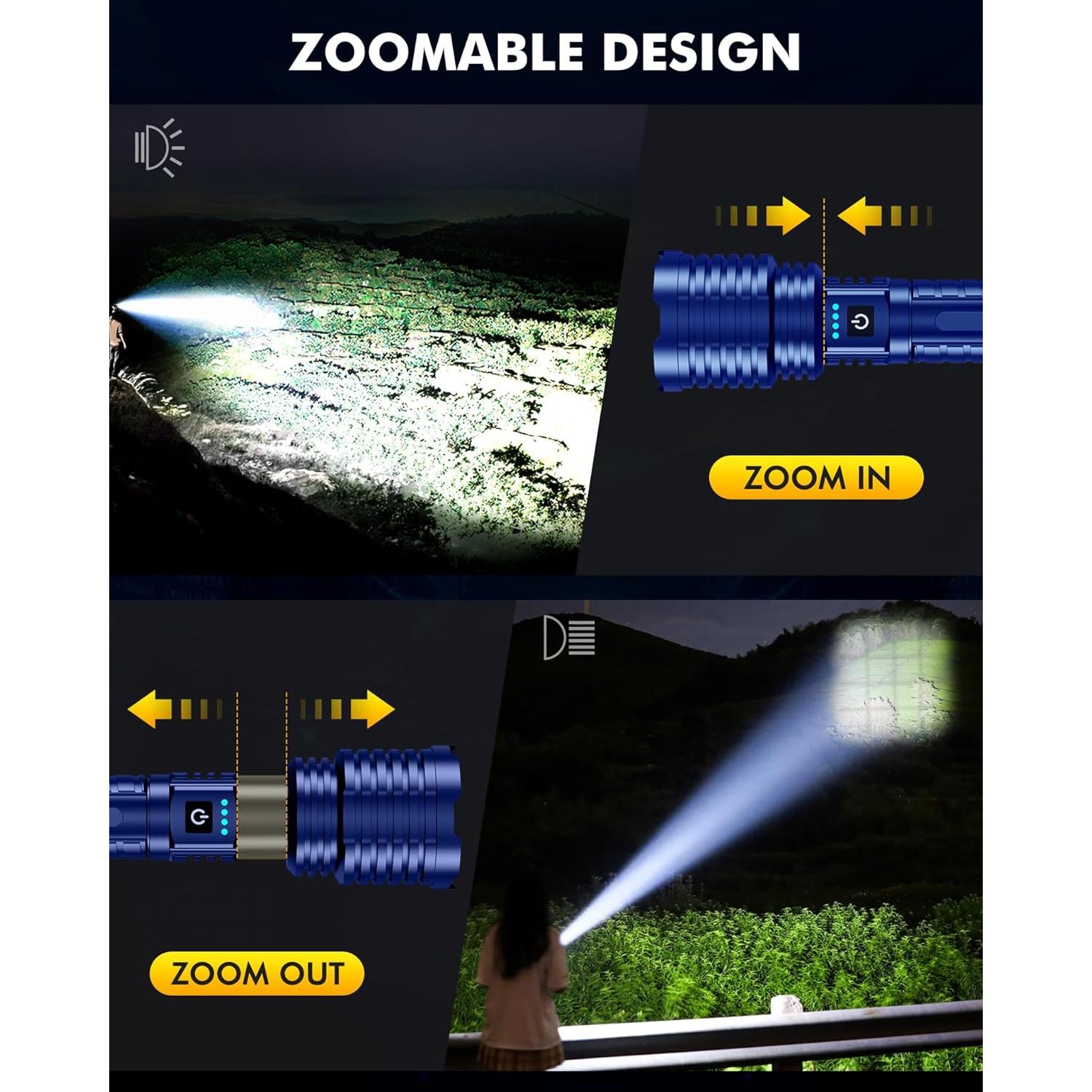 Linterna Táctica Impermeable baibian XHP160-A8 5000 Lúmenes