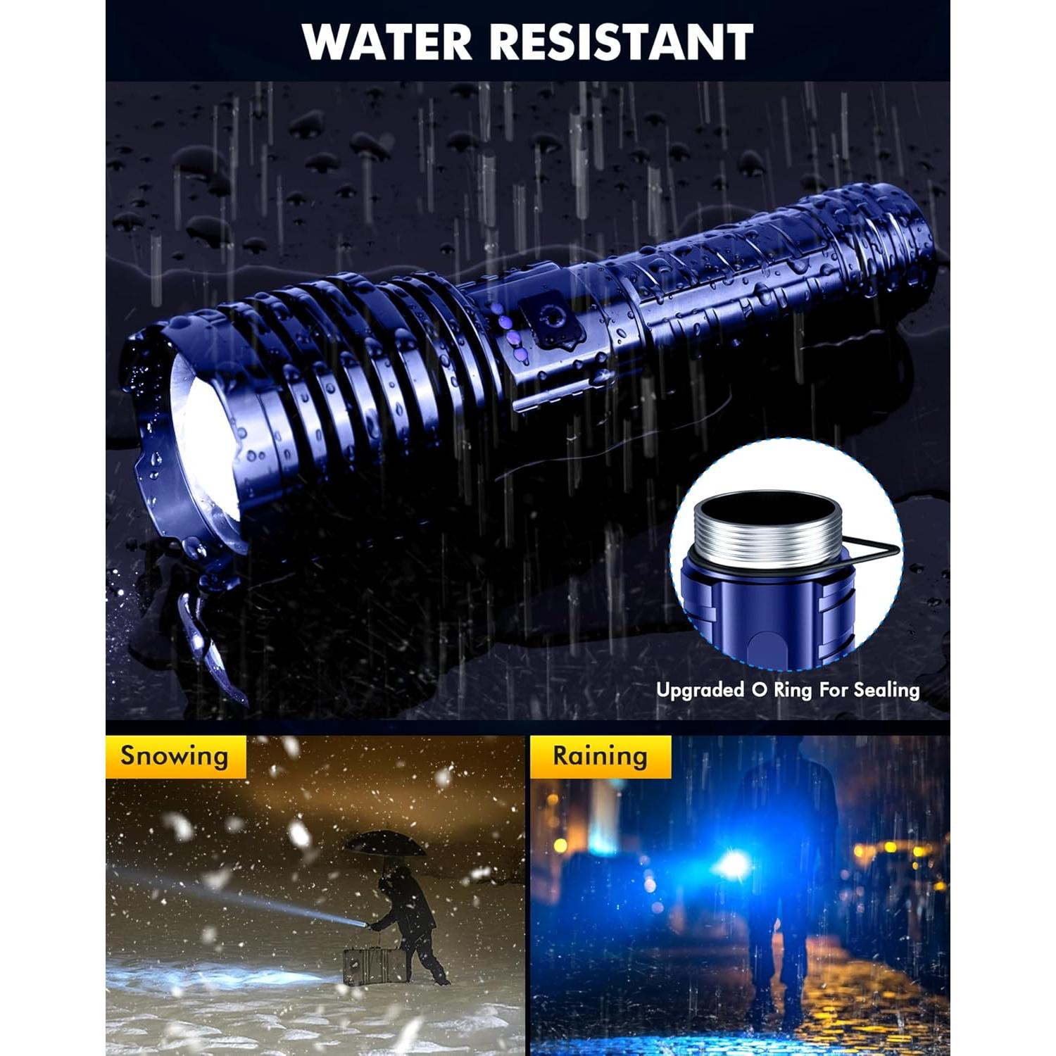 Linterna Táctica Impermeable baibian XHP160-A8 5000 Lúmenes