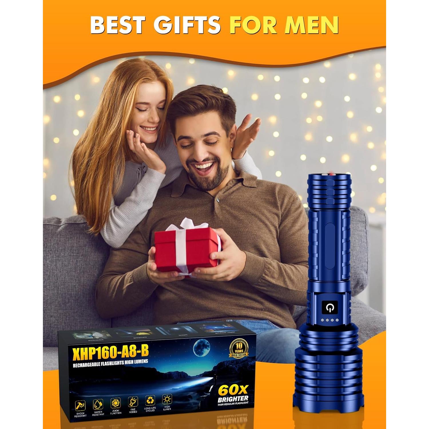 Linterna Táctica Impermeable baibian XHP160-A8 5000 Lúmenes