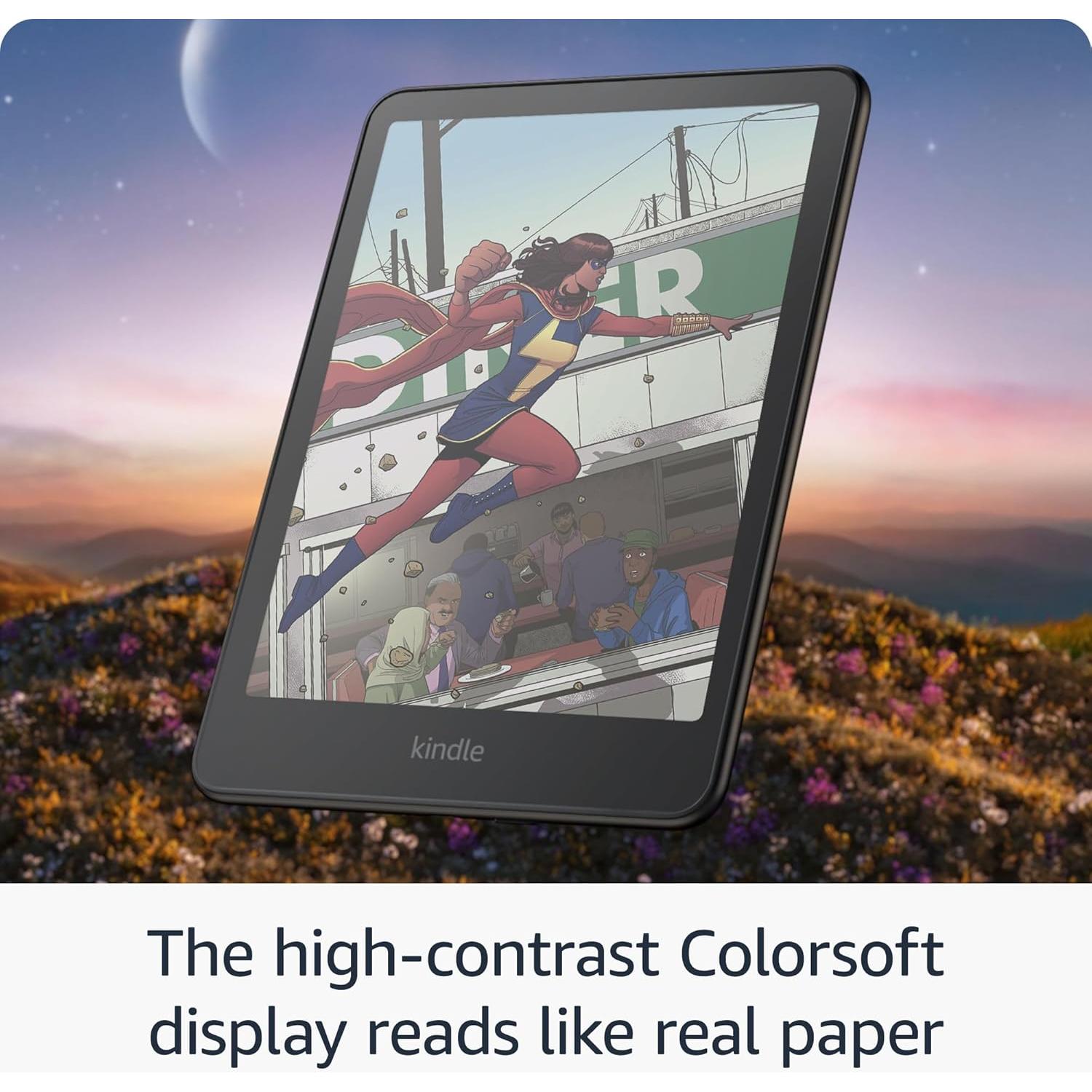 Amazon Kindle Colorsoft 16 GB (newest model) – With color display and adjustable warm light – No Ads – Black + 3 Months of Kindle Unlimited (with auto-renewal)