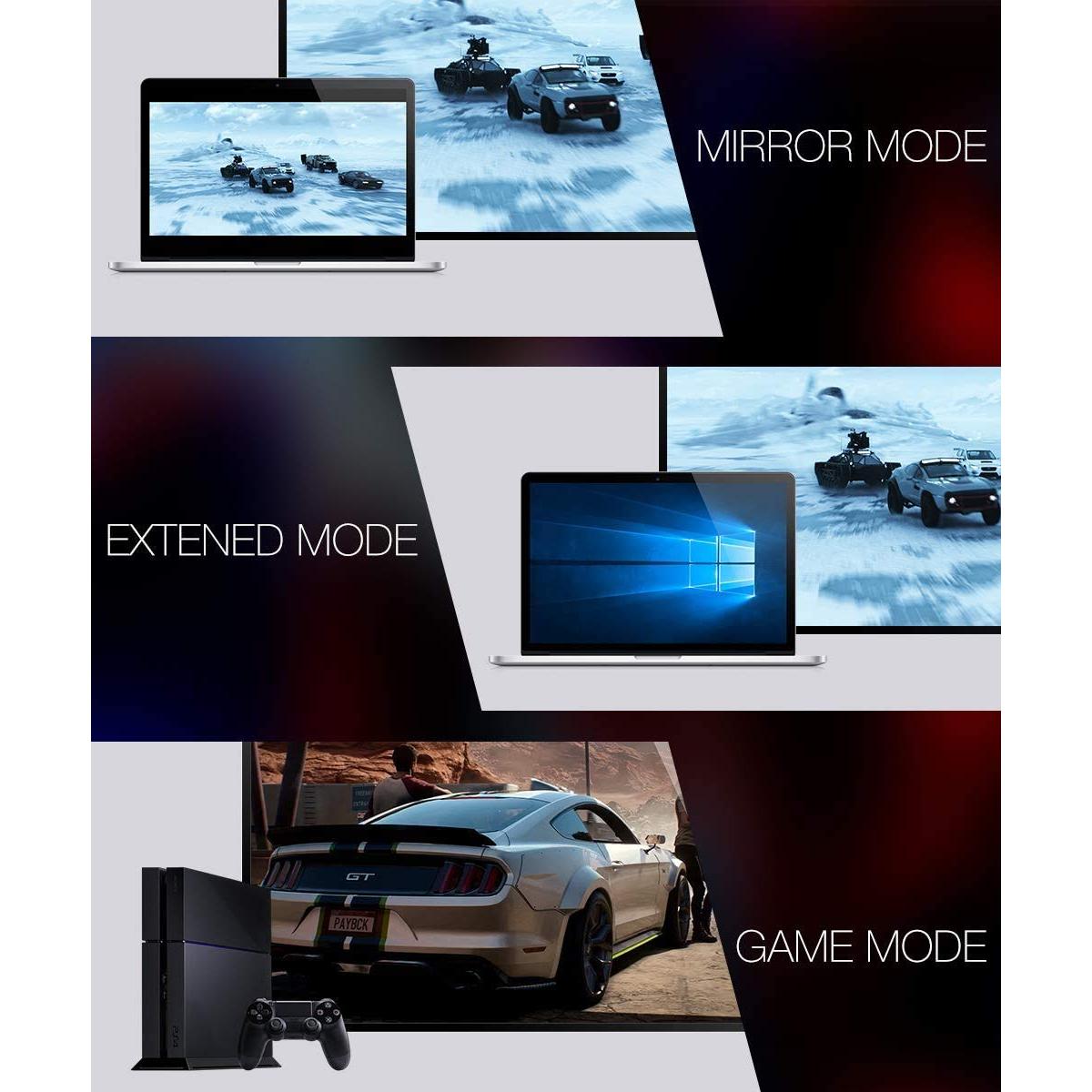 JSAUX 4K HDMI Cable 2 Pack 3ft, 18Gbps High Speed HDMI 2.0 Braided Cord, 4K 60Hz HDR, 2K 1440P 144Hz, 1080p, HDCP 2.2, 3D, ARC, Ethernet Compatible for Monitor Smart TV PC PS5 PS4 Blu-ray -Red