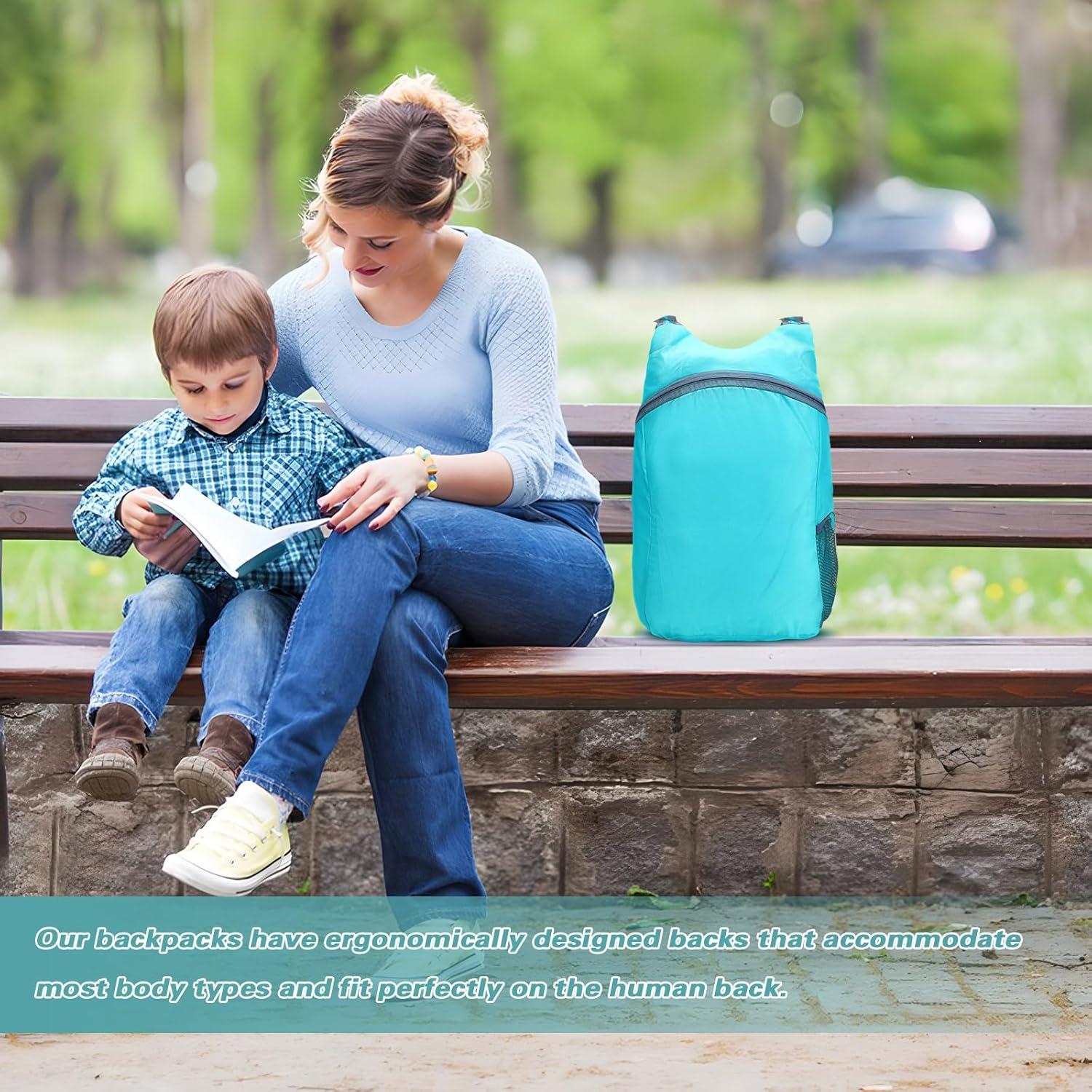 Mochila de Senderismo Plegable 15L Azul - Resistente al Agua