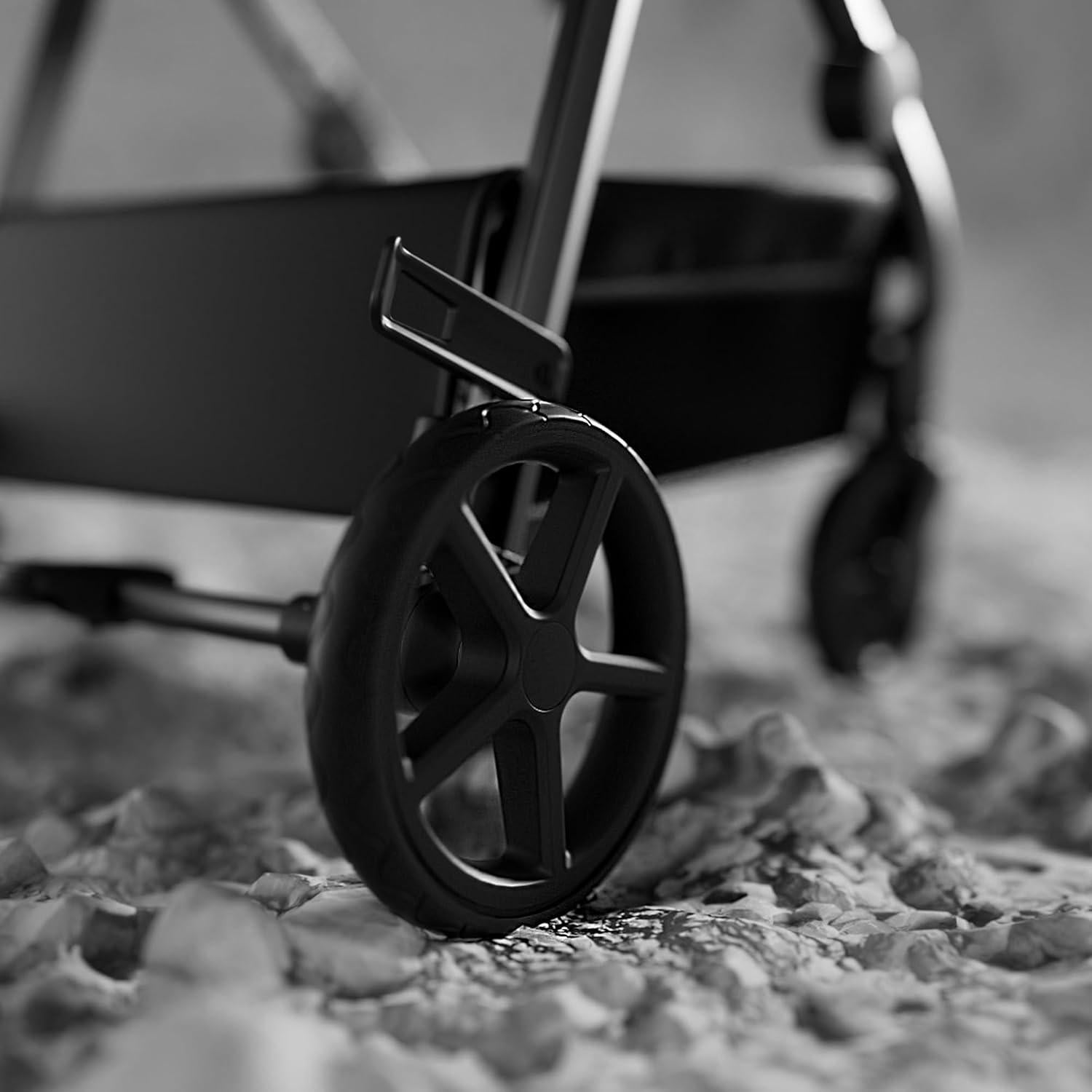 Carriola 2-en-1 Mompush Meteor 2 Negra con Adaptador Auto