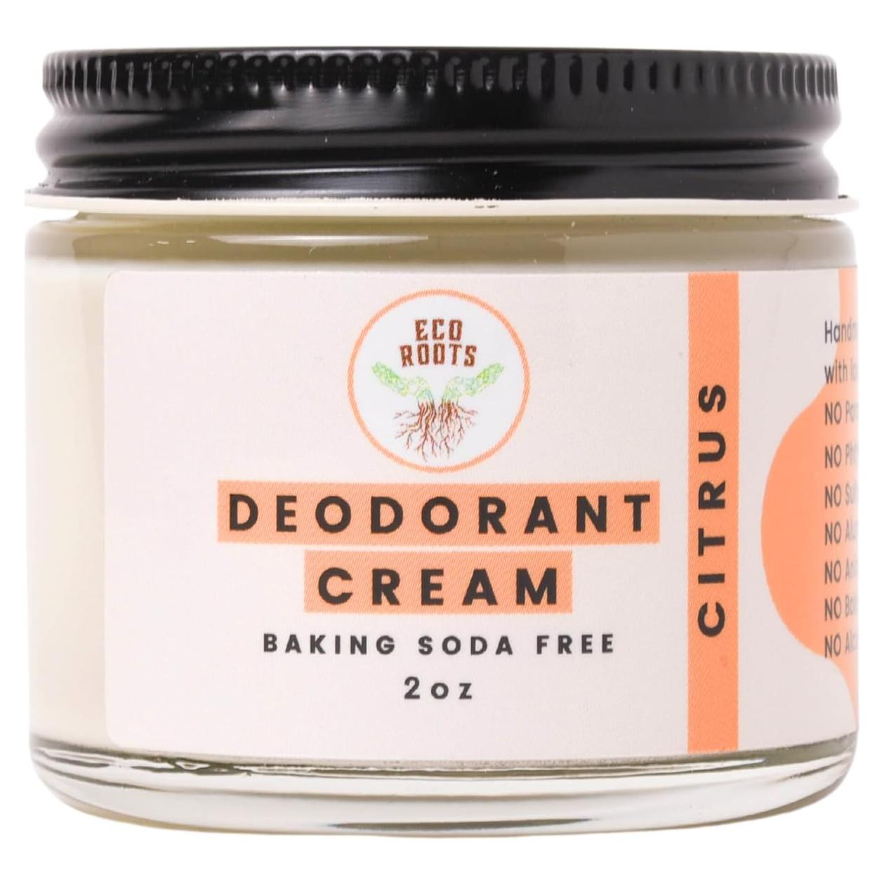 Desodorante Natural Eco Roots Crema Vegana Cítrico 150g