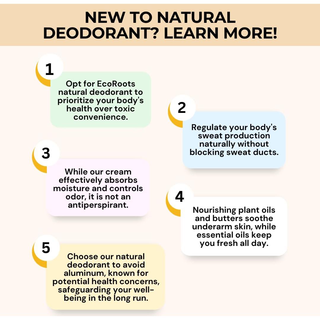 Desodorante Natural Eco Roots Crema Vegana Cítrico 150g