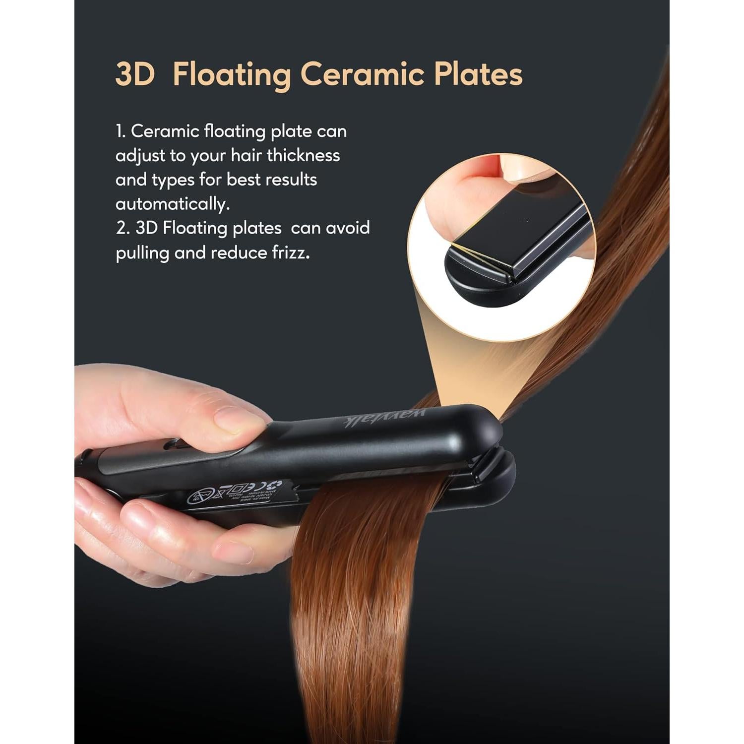 Mini Plancha de Cabello Wavytalk 1.78 cm Cerámica Doble Voltaje