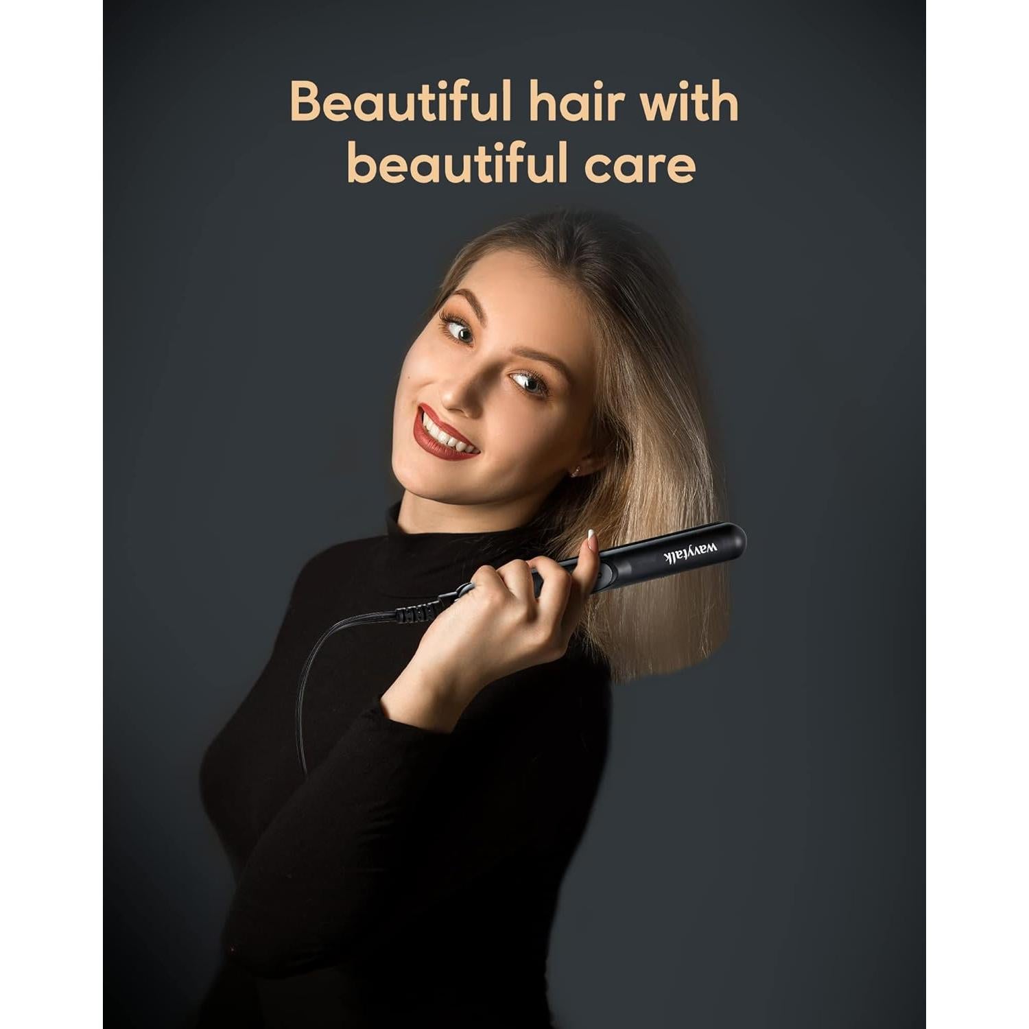 Mini Plancha de Cabello Wavytalk 1.78 cm Cerámica Doble Voltaje