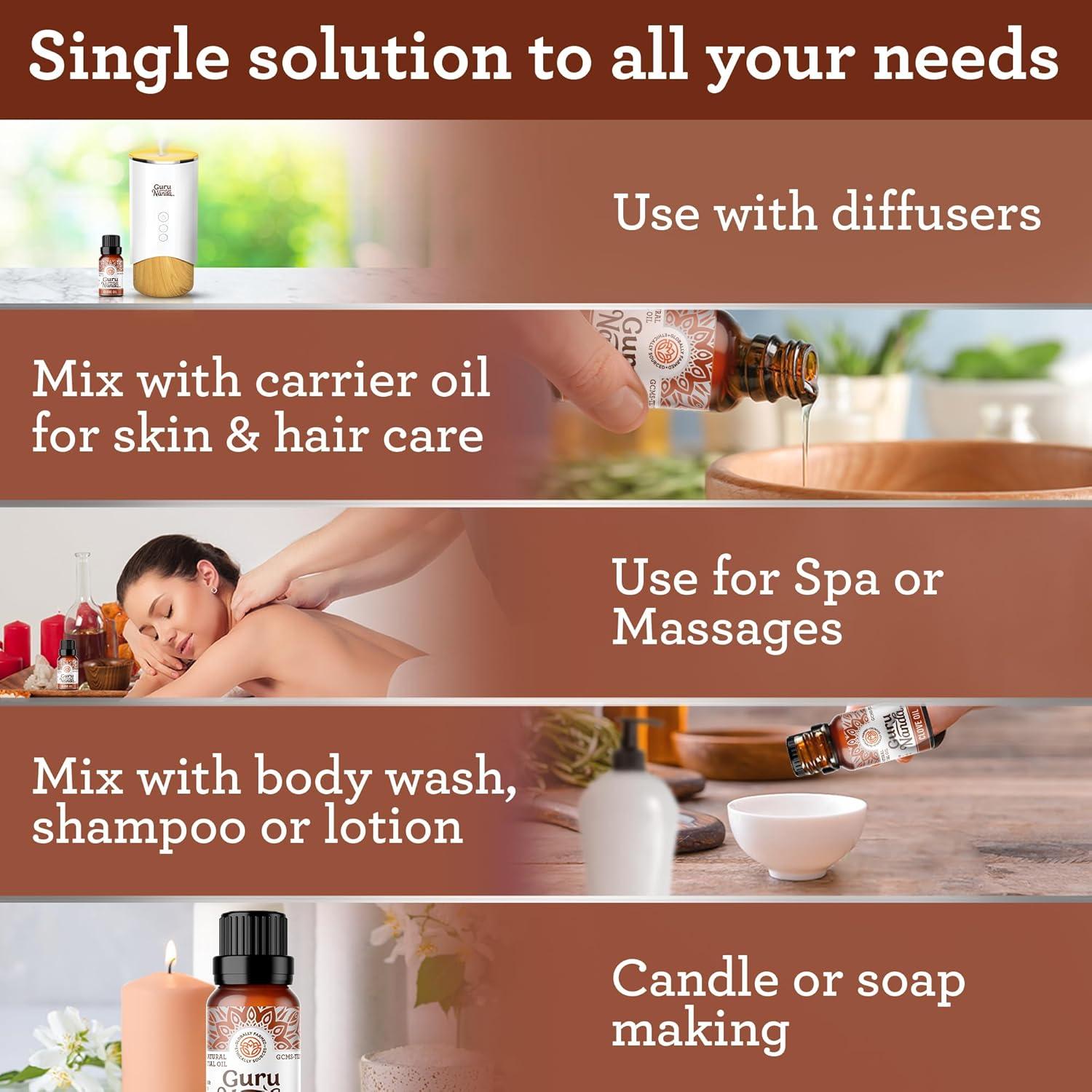 Aceite Esencial de Clavo GuruNanda 15 ml - Puro y Natural