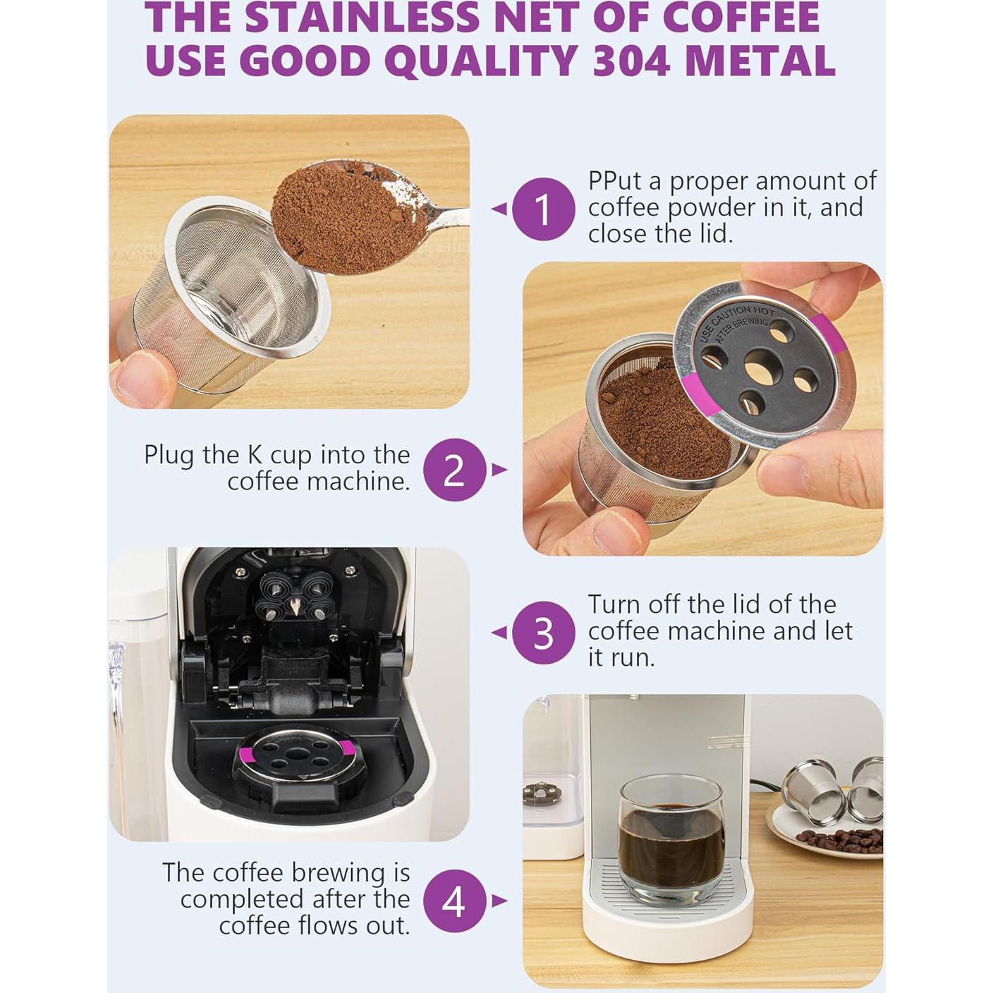 Cápsulas de café recargables YCXDZDG para Keurig 1.0 y 2.0