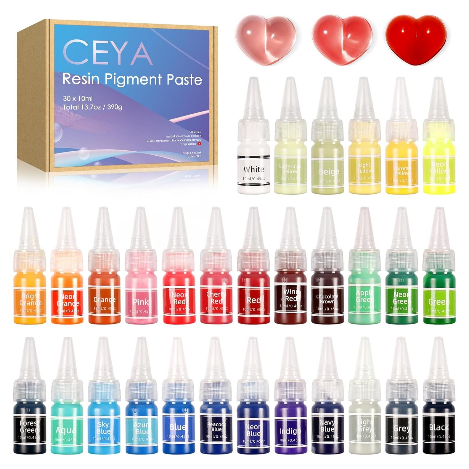 Pasta de Pigmento Ceya para Resina Epóxica 30 Colores 300ml