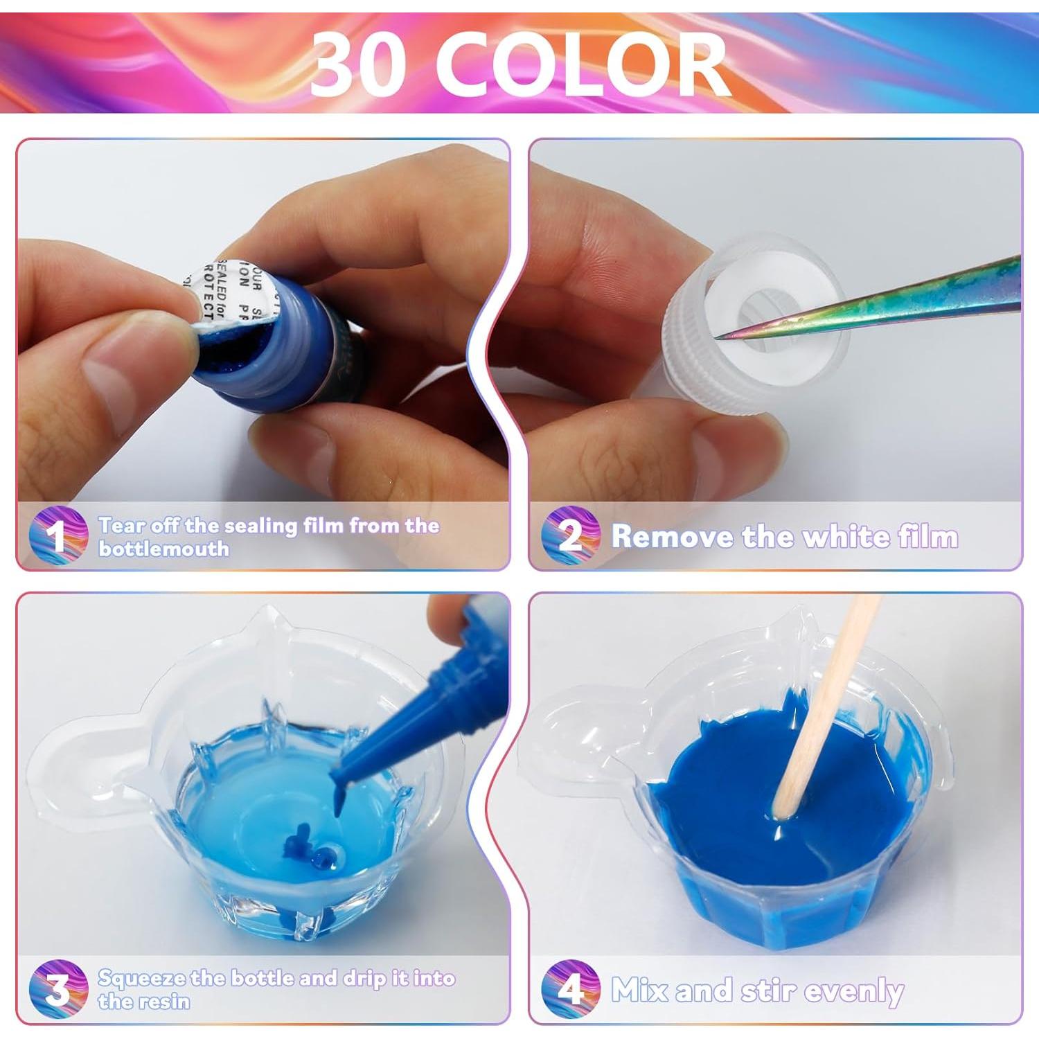 Pasta de Pigmento Ceya para Resina Epóxica 30 Colores 300ml