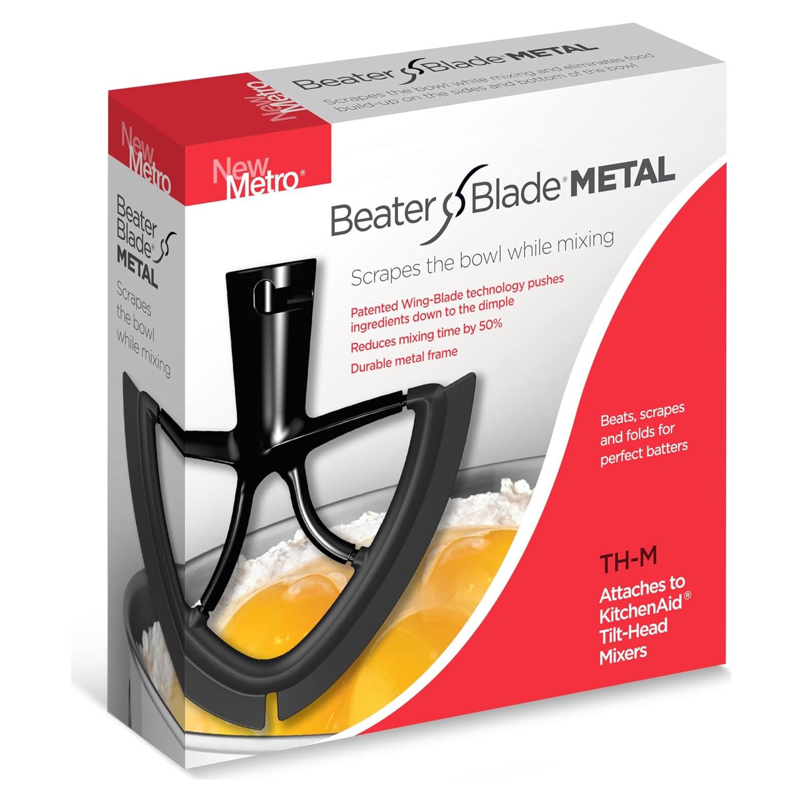 Beater Blade Metal TH-M Negro para KitchenAid 4.5-5 Qt