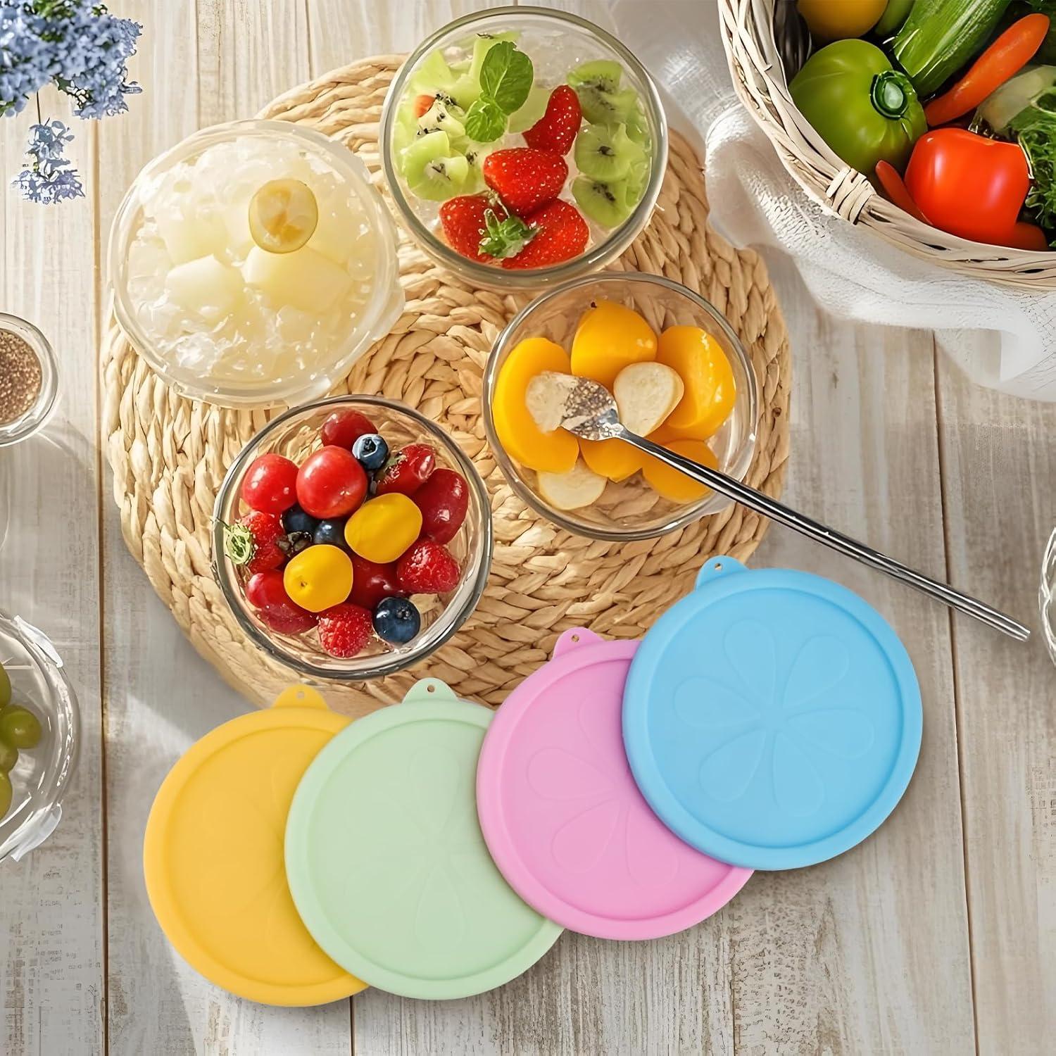 Tapa de Silicona Ullnosoo para Tazones Pyrex 4 Tazas - 4 Piezas