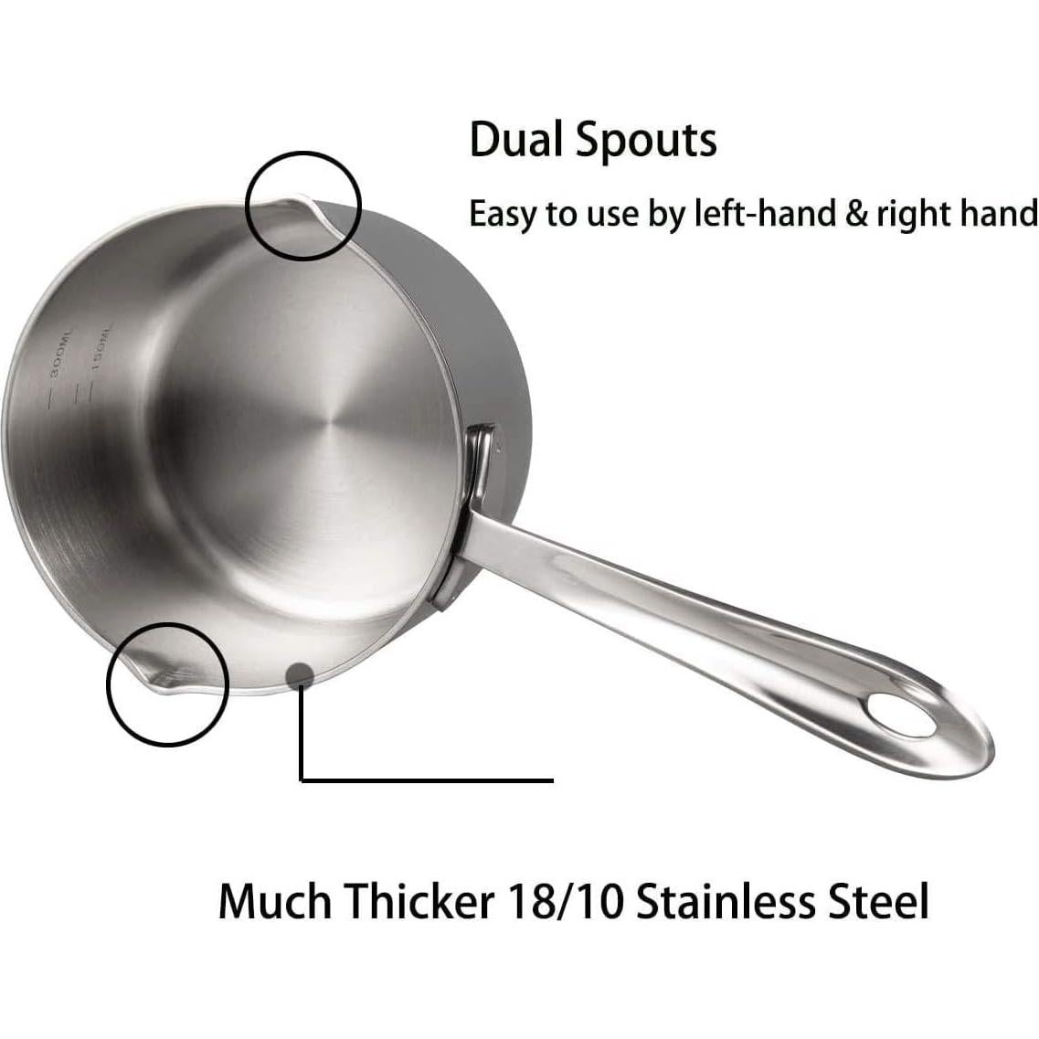 Cacerola Derretir Mantequilla IMEEA 300ml Acero Inoxidable