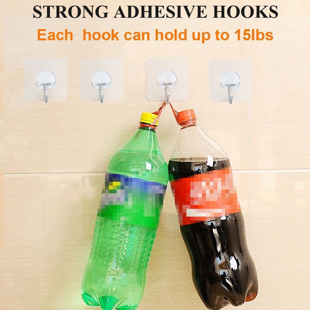 Ganchos Adhesivos FOTYRIG 10 Piezas Alta Resistencia 6.8 kg