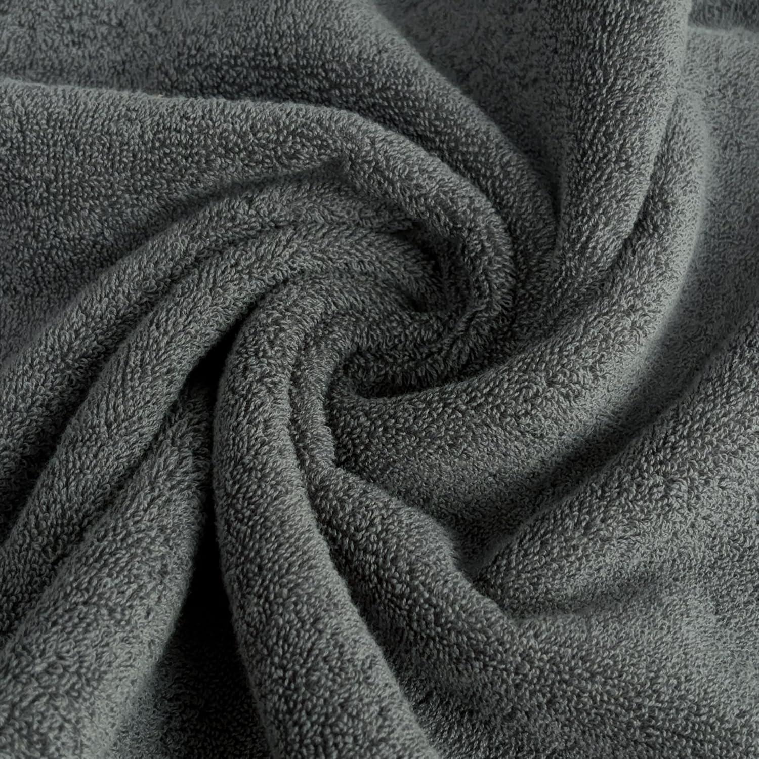 Juego de Toallas 8 Piezas Vacilandia 100% Algodón Gris Oscuro