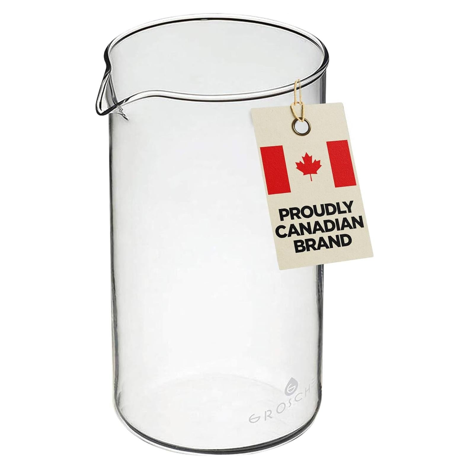 Vaso de Repuesto GROSCHE 1000 ml Vidrio Borosilicato Prensa Francesa