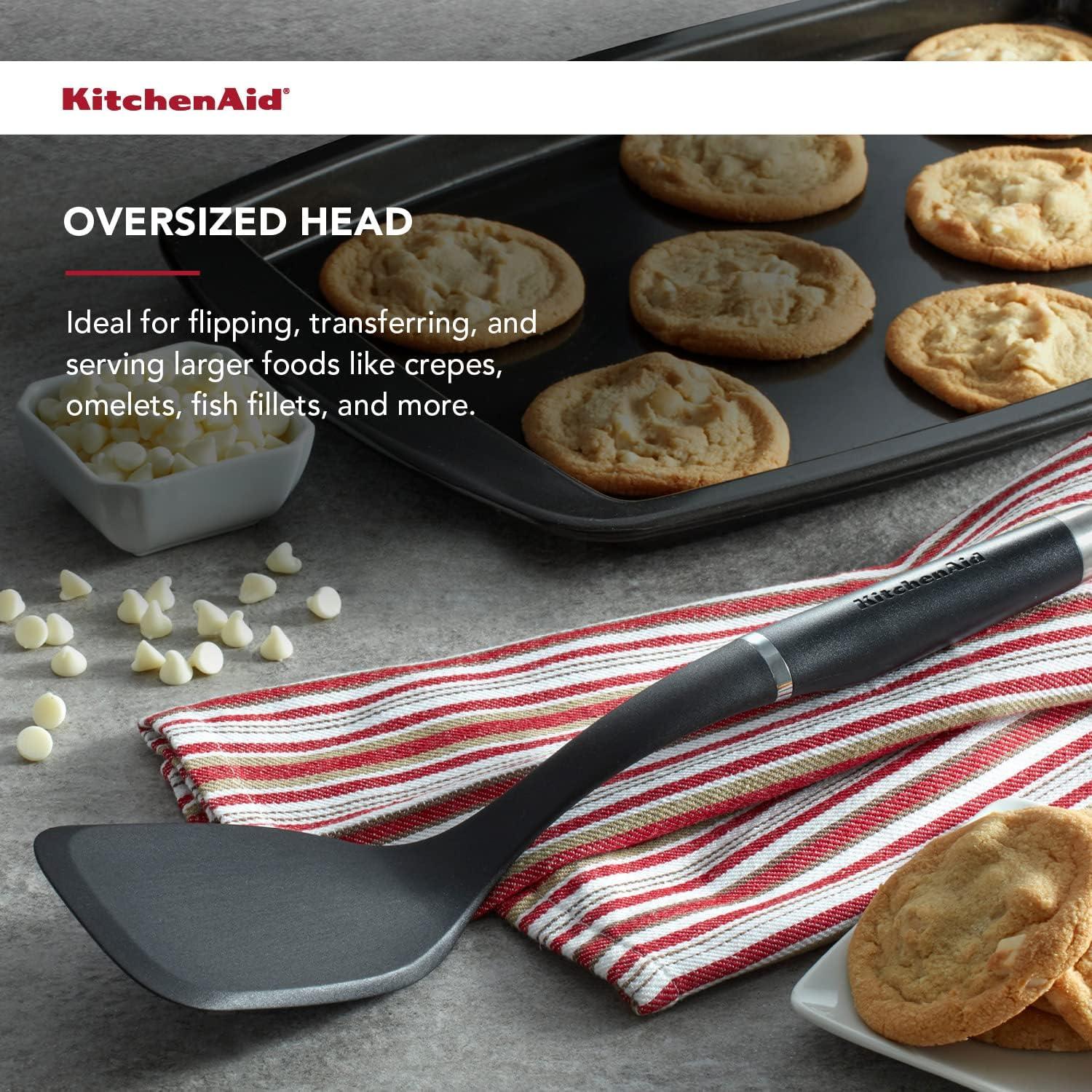 Espátula Sólida Grande KitchenAid KO001OHOBA Nylon 22.1cm