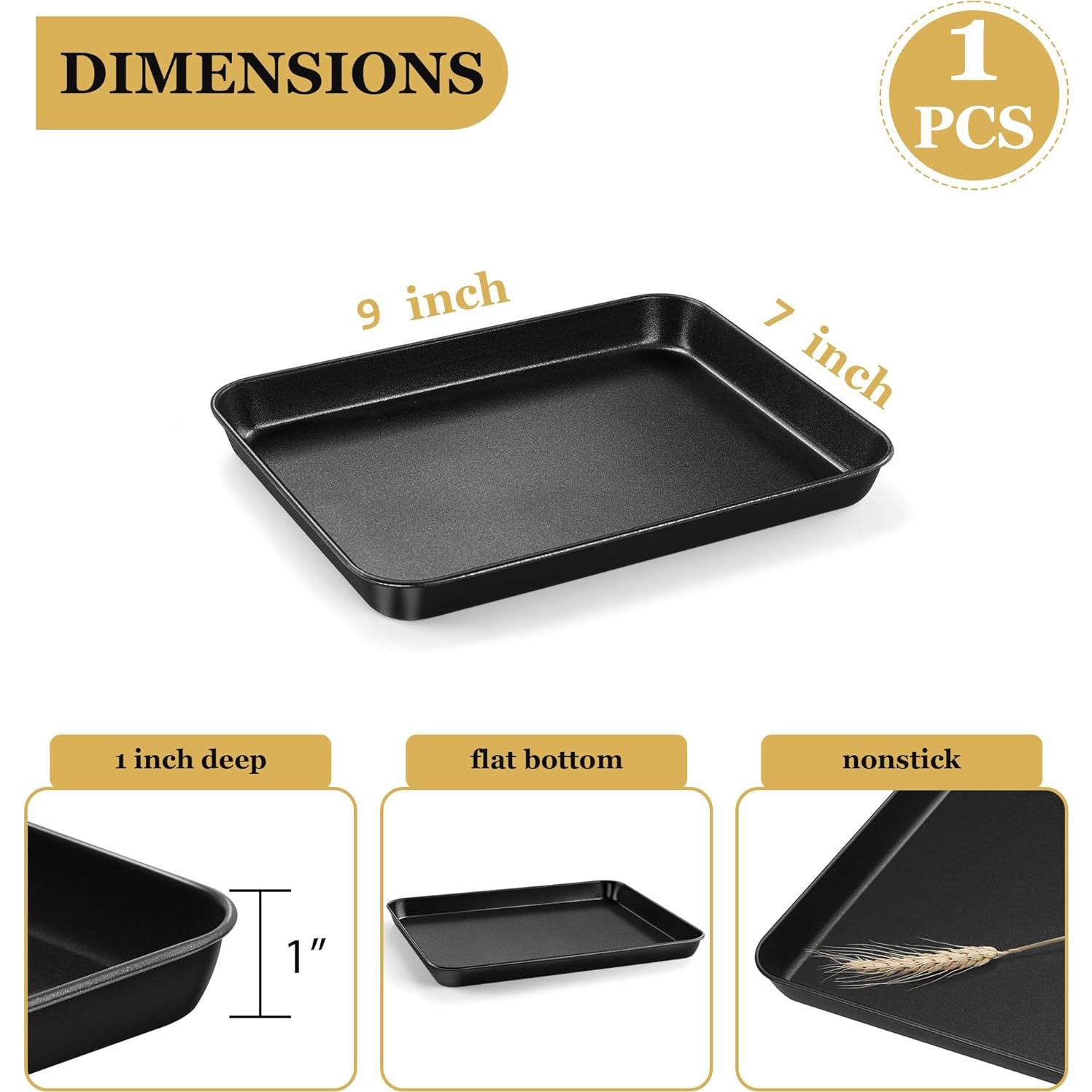 Bandeja para Hornear E-far 23x18 cm Acero al Carbono Antiadherente