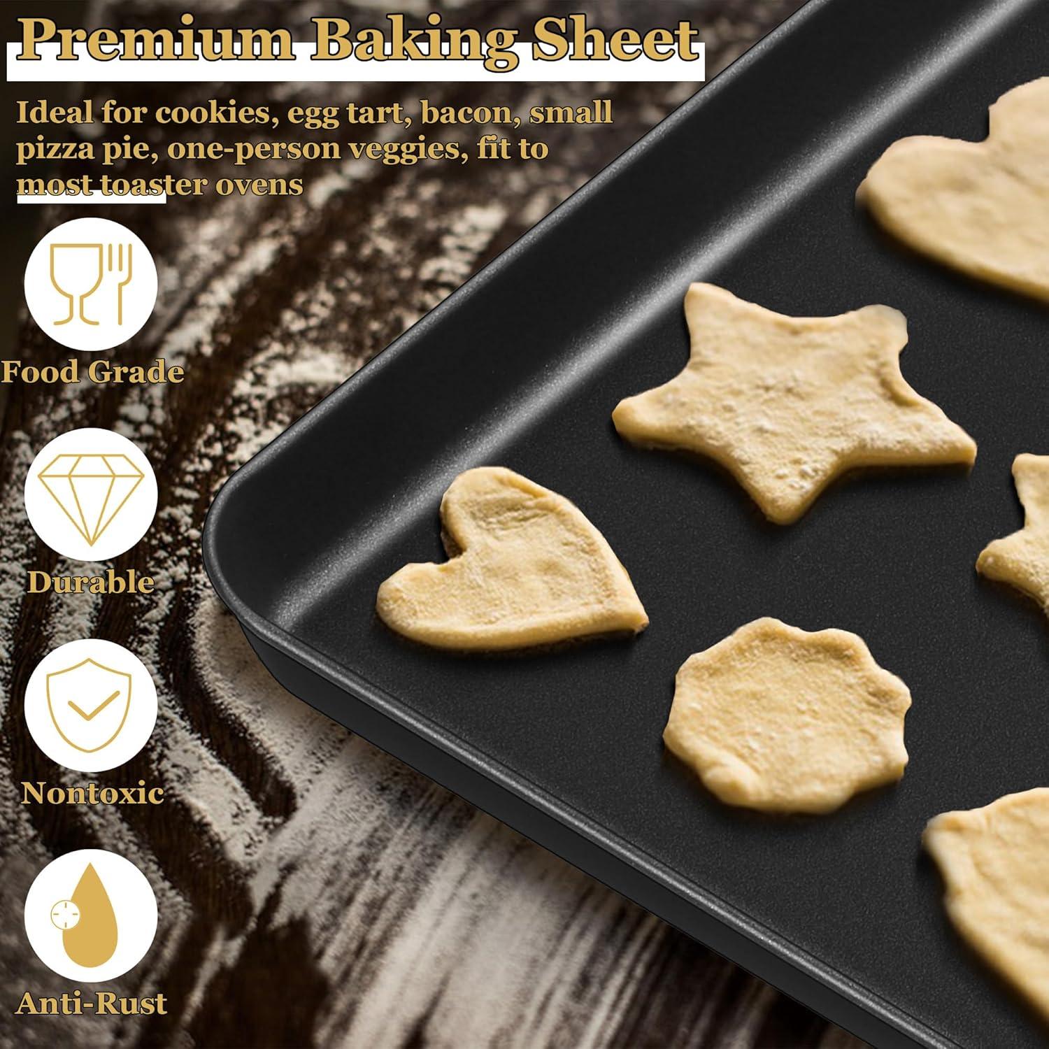 Bandeja para Hornear E-far 23x18 cm Acero al Carbono Antiadherente