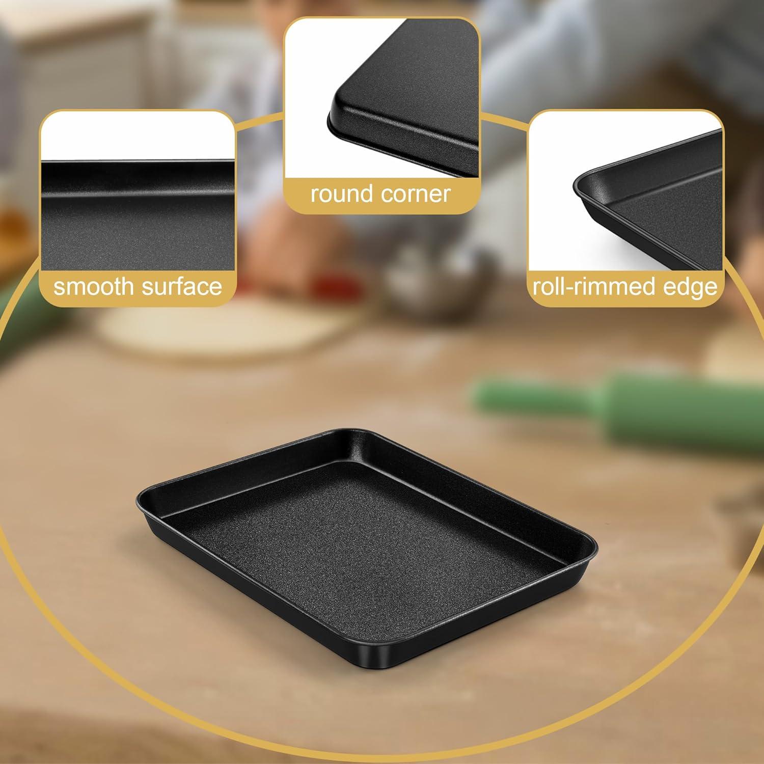 Bandeja para Hornear E-far 23x18 cm Acero al Carbono Antiadherente