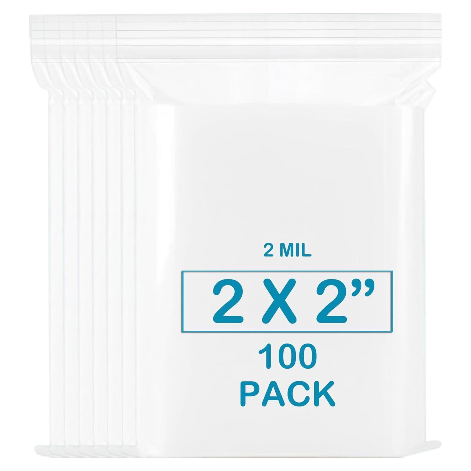 Bolsas de Plástico Reclosables 2''x2'' Pikdmin - Paquete de 100