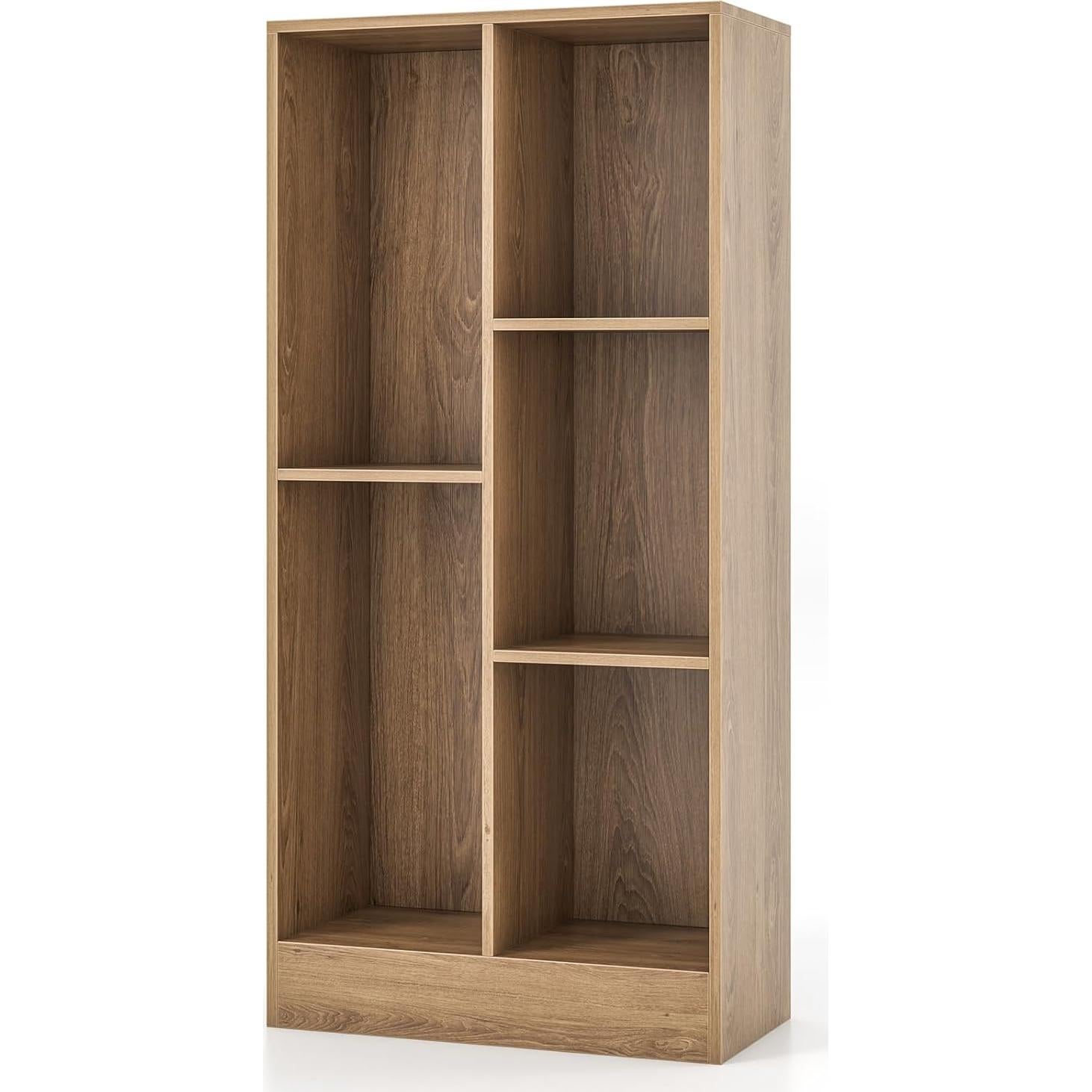 Estantería de Libros Costzon 5 Cubos 104 cm Madera Natural