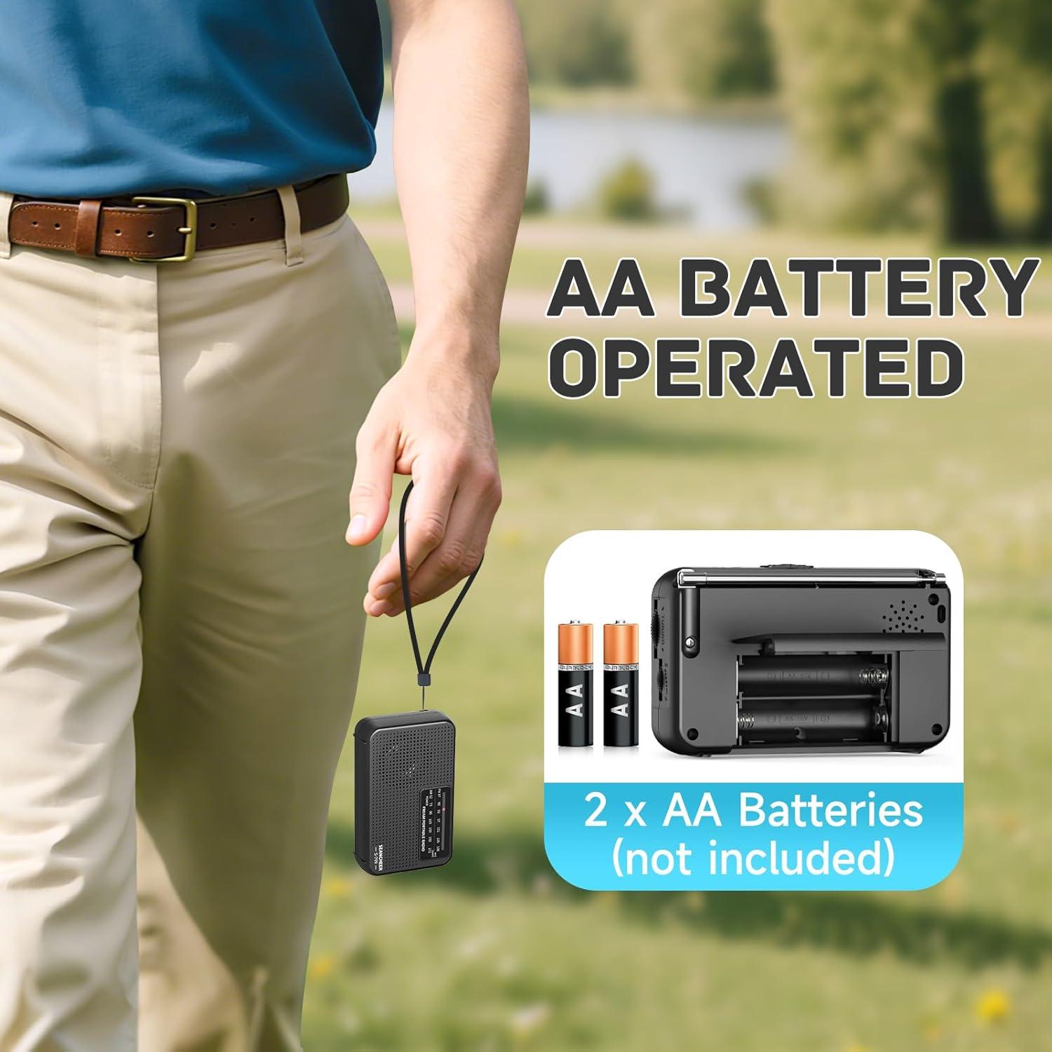 Radio Portátil AM FM SEANCHEER 799, Compacta y Ligera