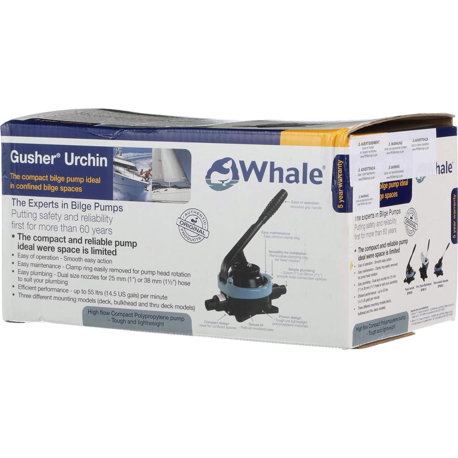 Bomba de Achique Manual Whale Gusher Urchin 54.5 LPM