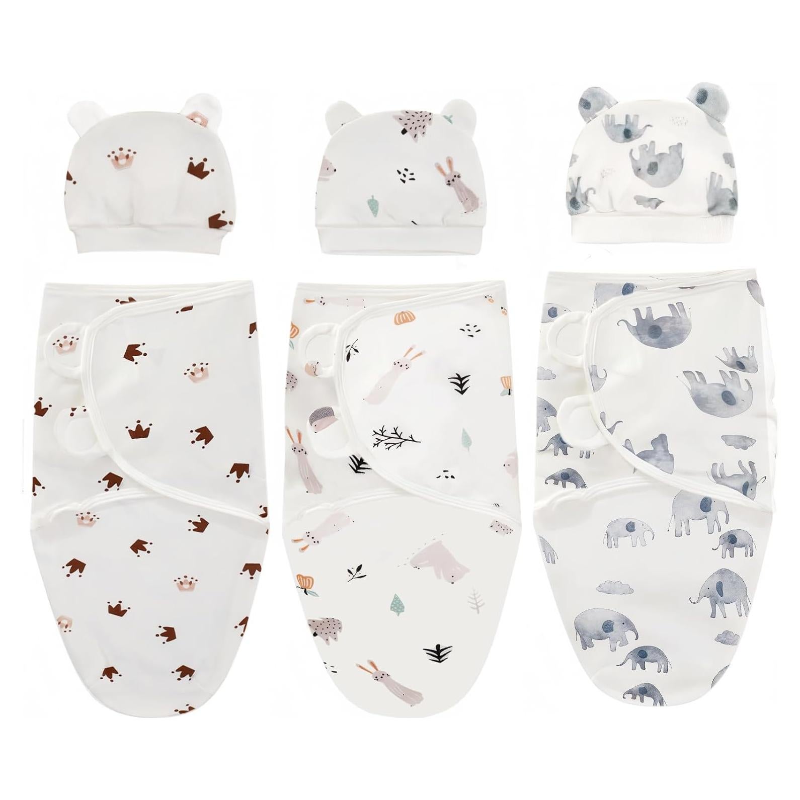 Paquete de 3 Sacos de Sueño Orgánicos SEVDO para Bebés 0-3 Meses