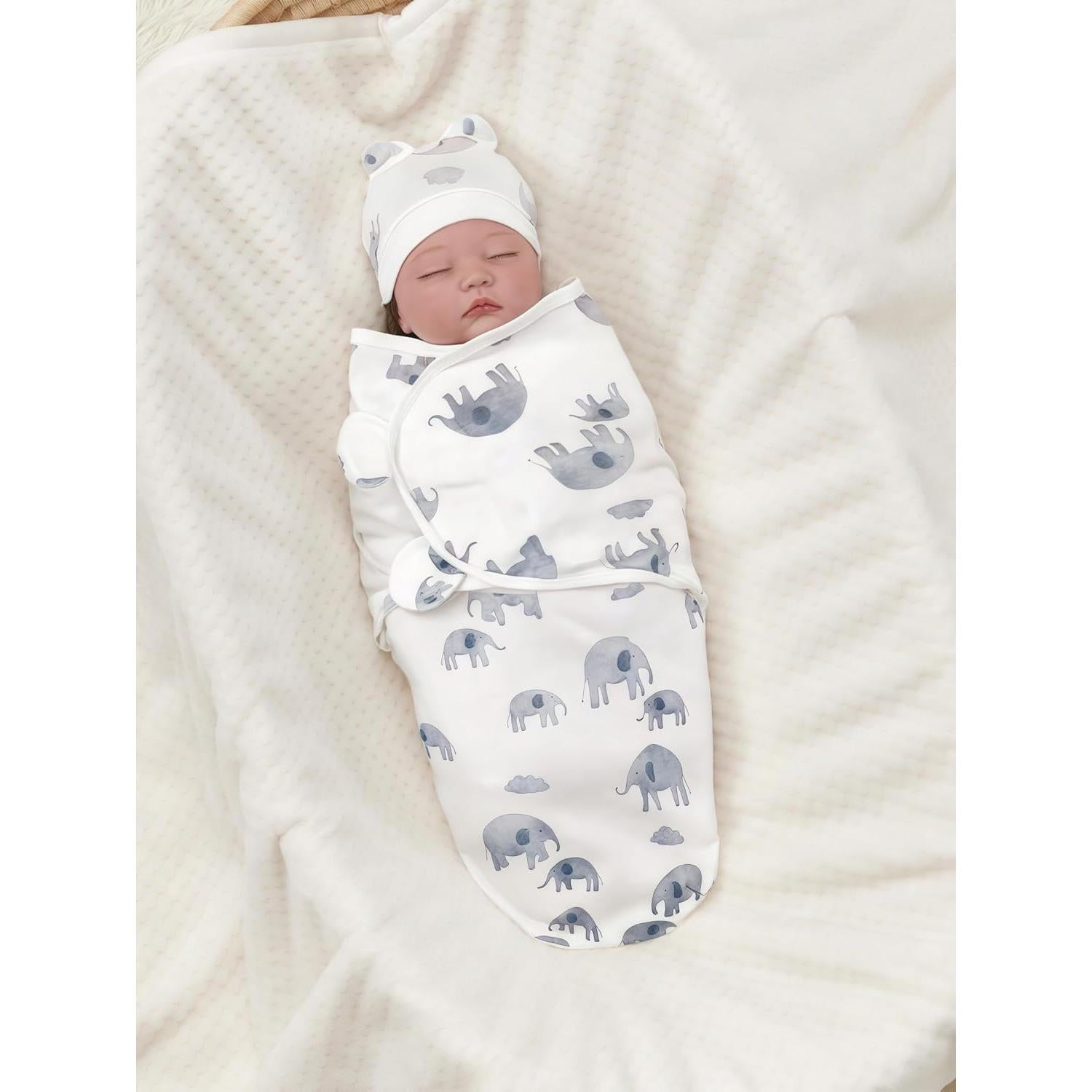 Paquete de 3 Sacos de Sueño Orgánicos SEVDO para Bebés 0-3 Meses