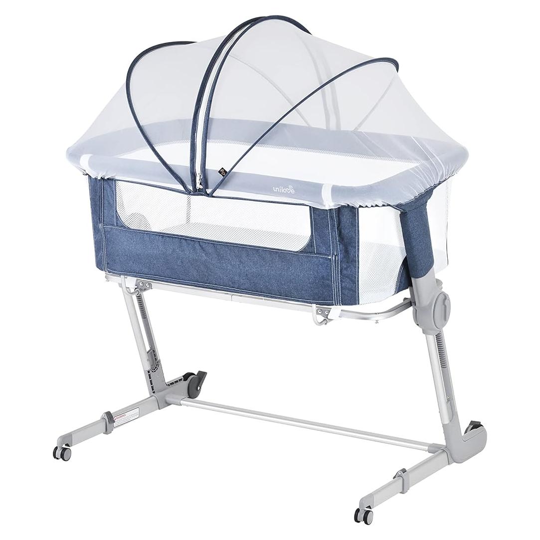 Cuna 3-en-1 Unilove Abraza Me Plus Ajustable Azul