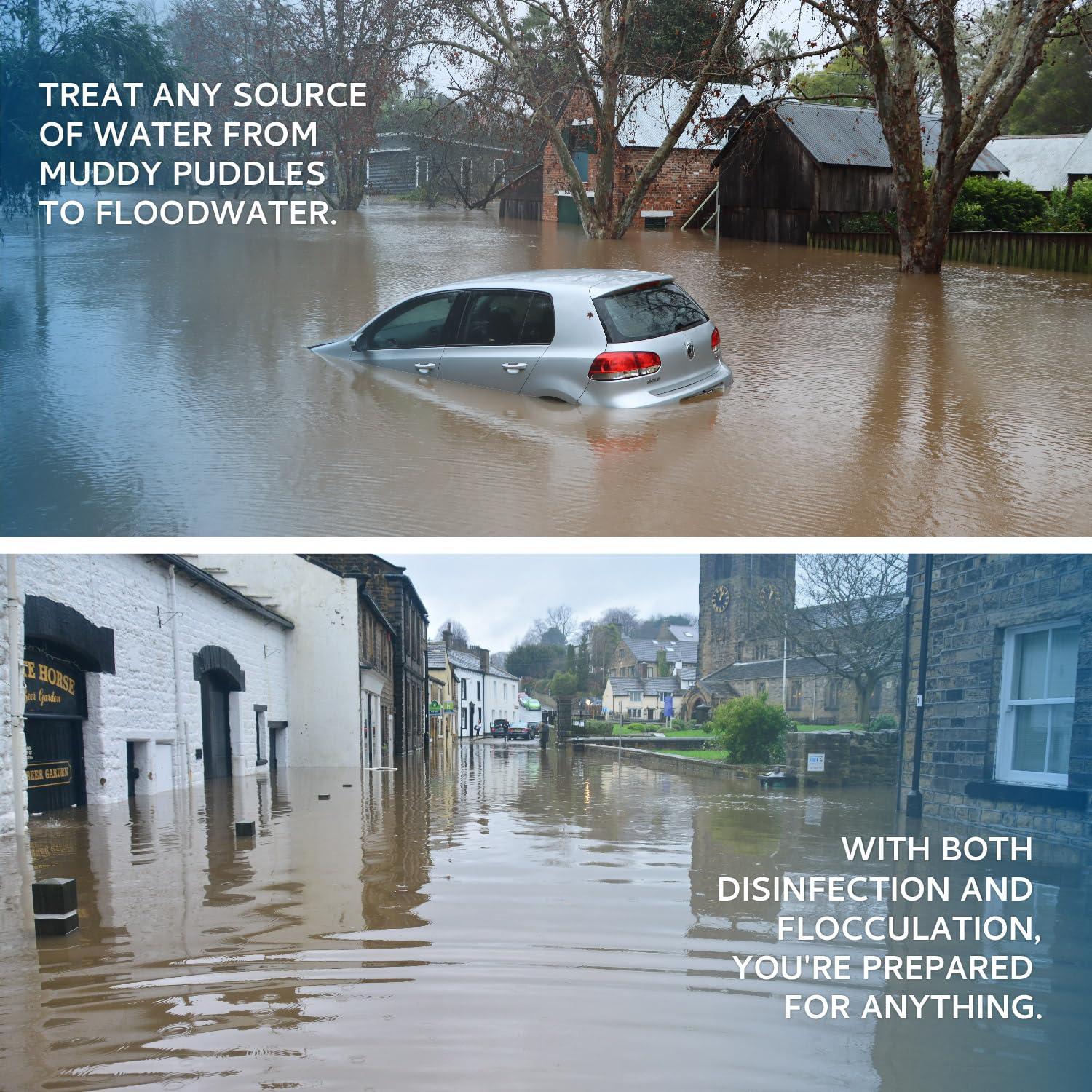 Purificador de Agua P&G 12 Paquetes Portátiles 10 Litros