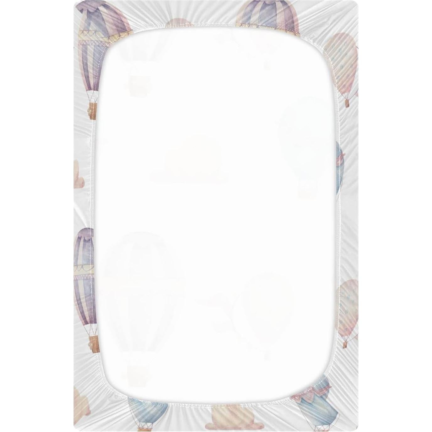 Sábana de Cuna WELLDAY Estándar 132x71 cm Suave y Transpirable