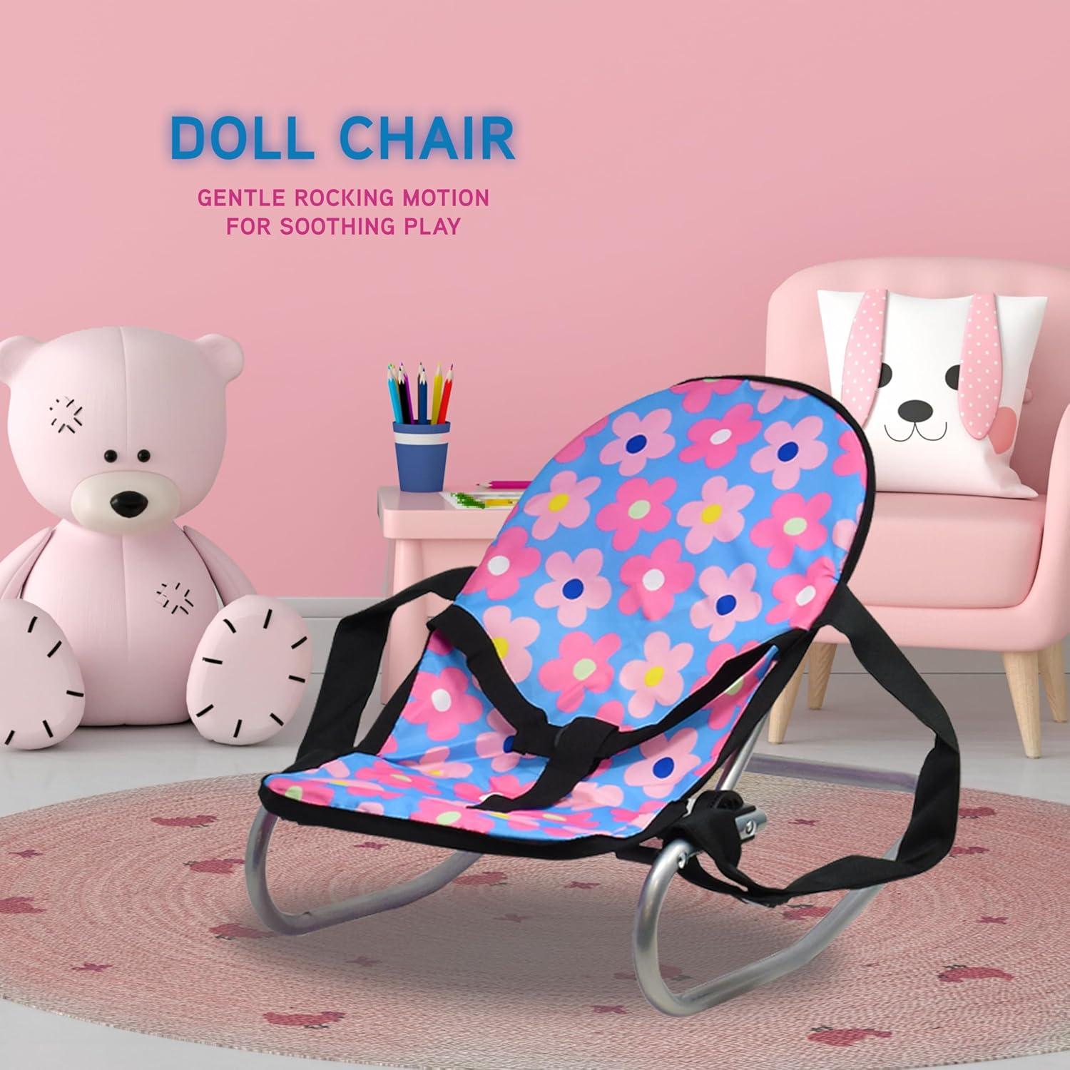 Cochecito de Muñeca 4 en 1 Dolls To Play Azul 50.8 cm