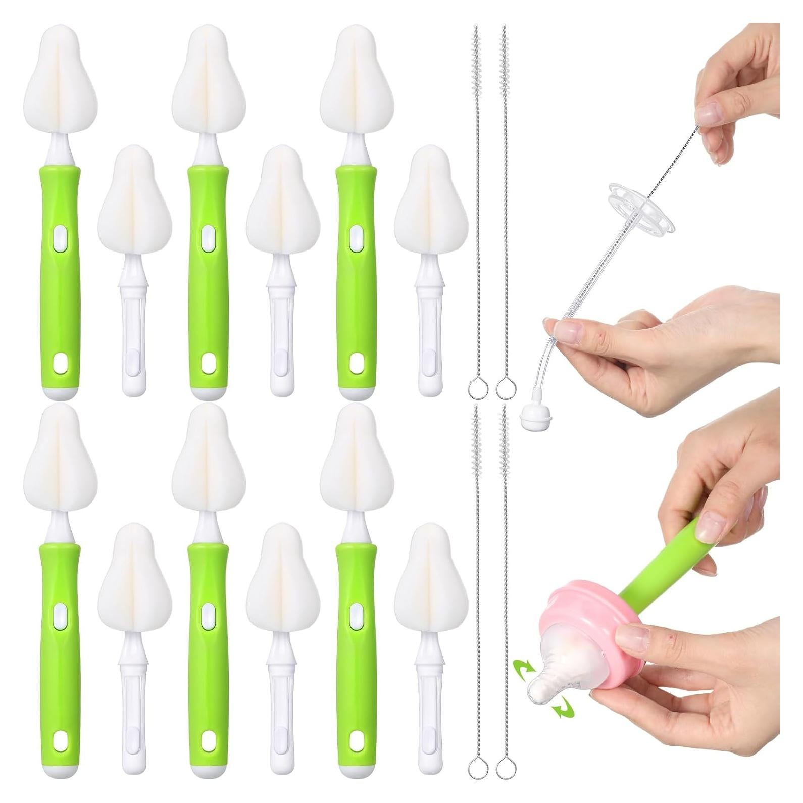 Juego de Cepillos para Biberones Willinglong 22 Pcs - 12 Cabezas