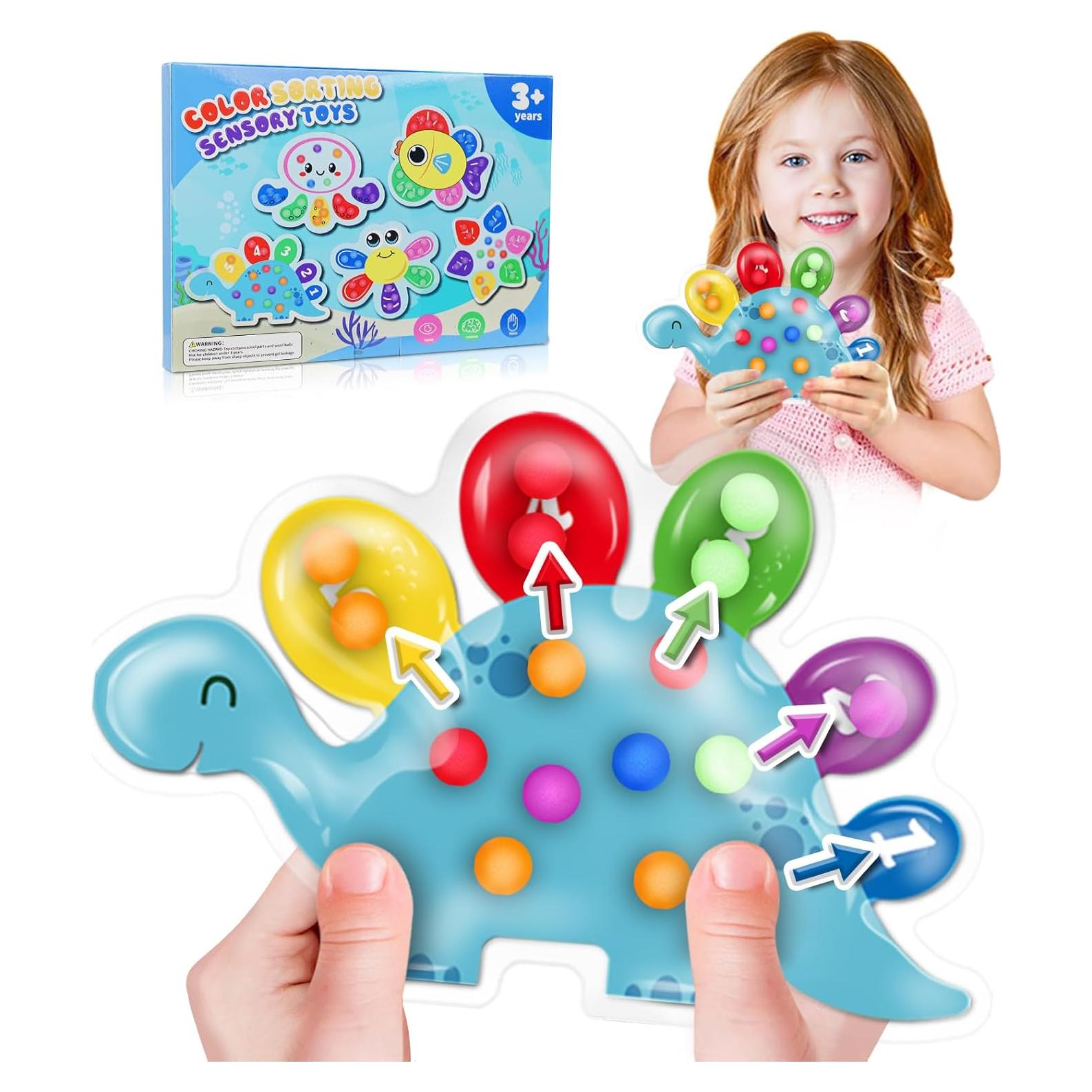 Juguete Sensorial de Clasificación de Colores JOSEN Dinosaurio