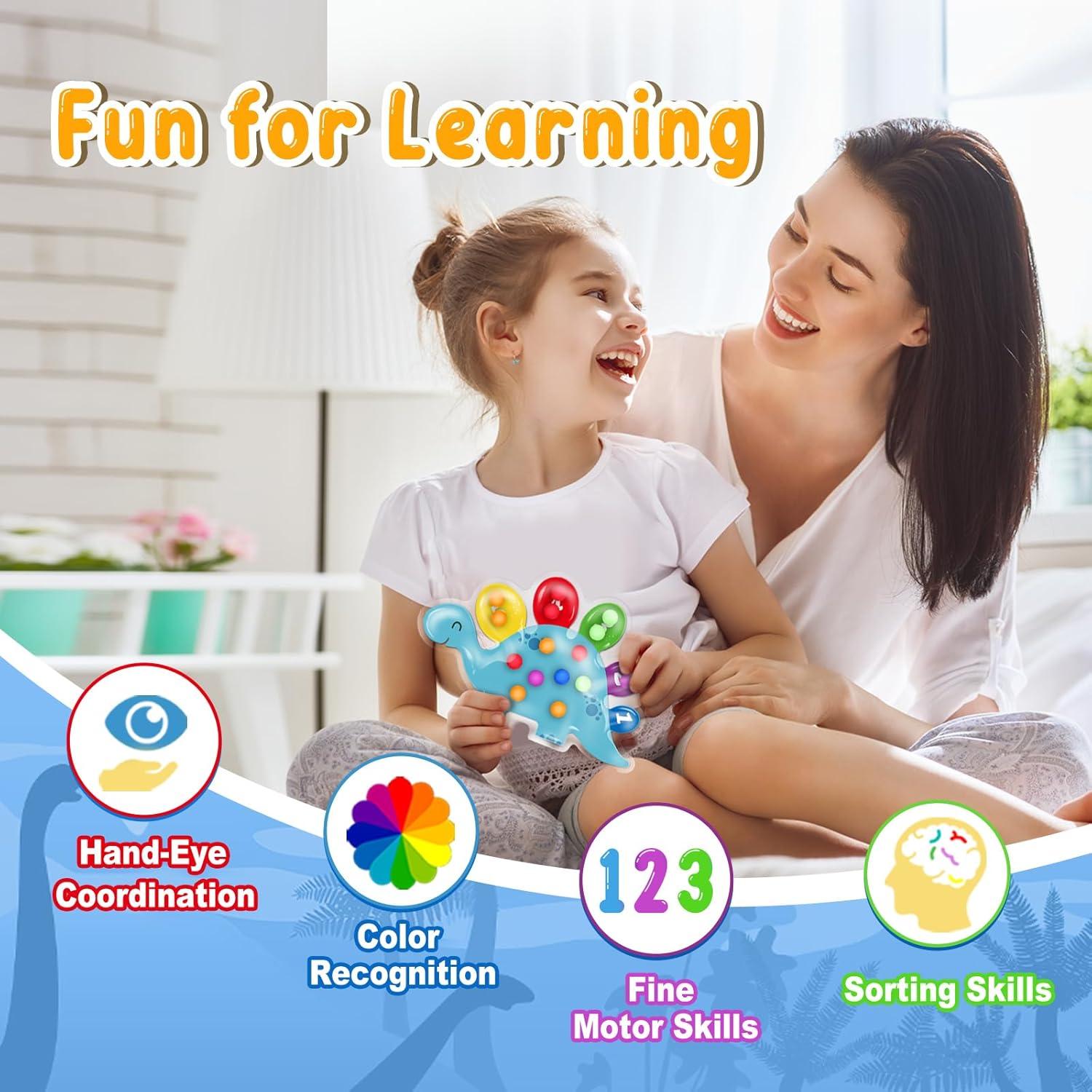 Juguete Sensorial de Clasificación de Colores JOSEN Dinosaurio